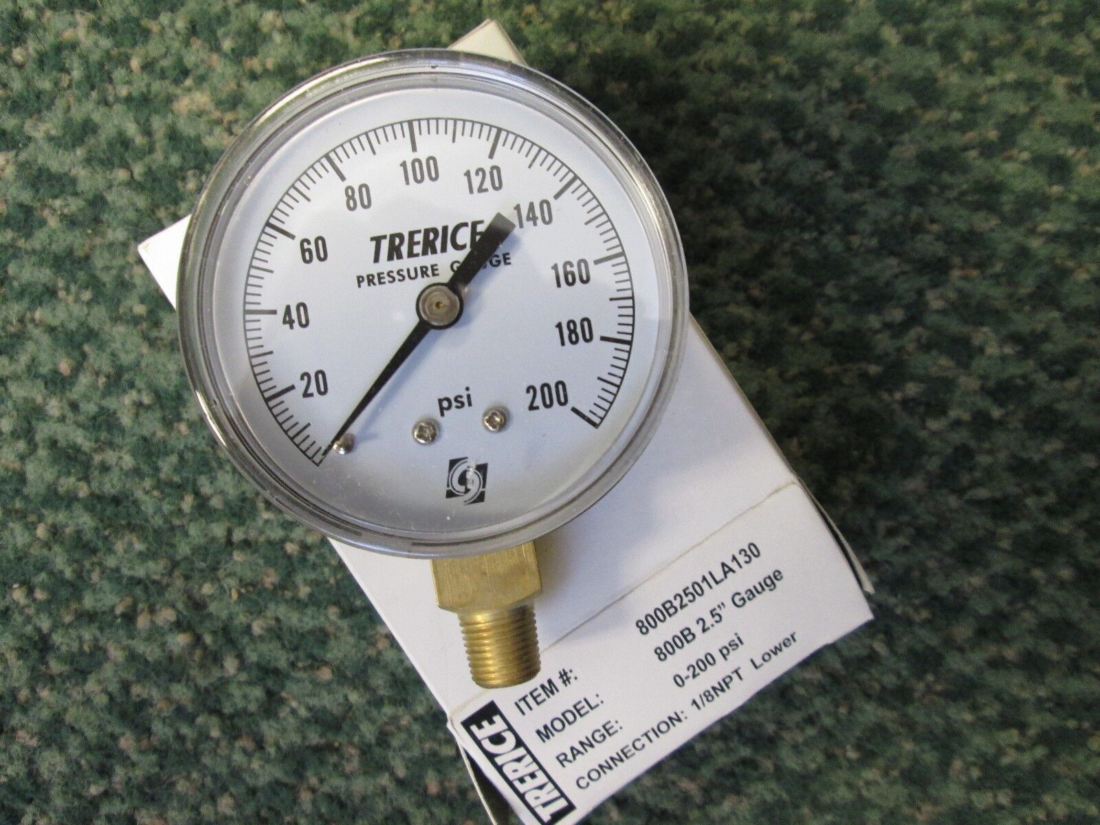 Trerice Pressure Gauge 800B2501LA130 2.5" 1/8 NPT 0-200PSI New Surplus