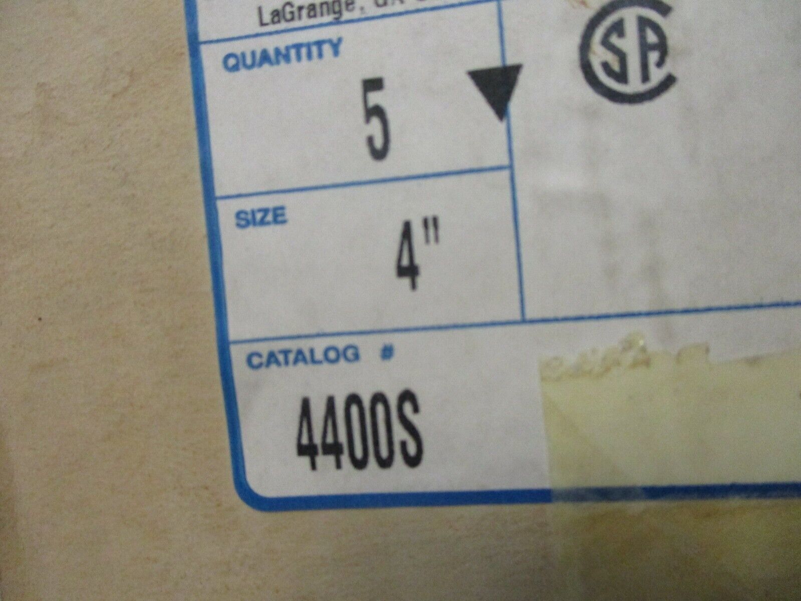 O-Z / Gedney EMT Connector 4400S 4" Set-Screw Type Steel *Lot of 5* New Surplus