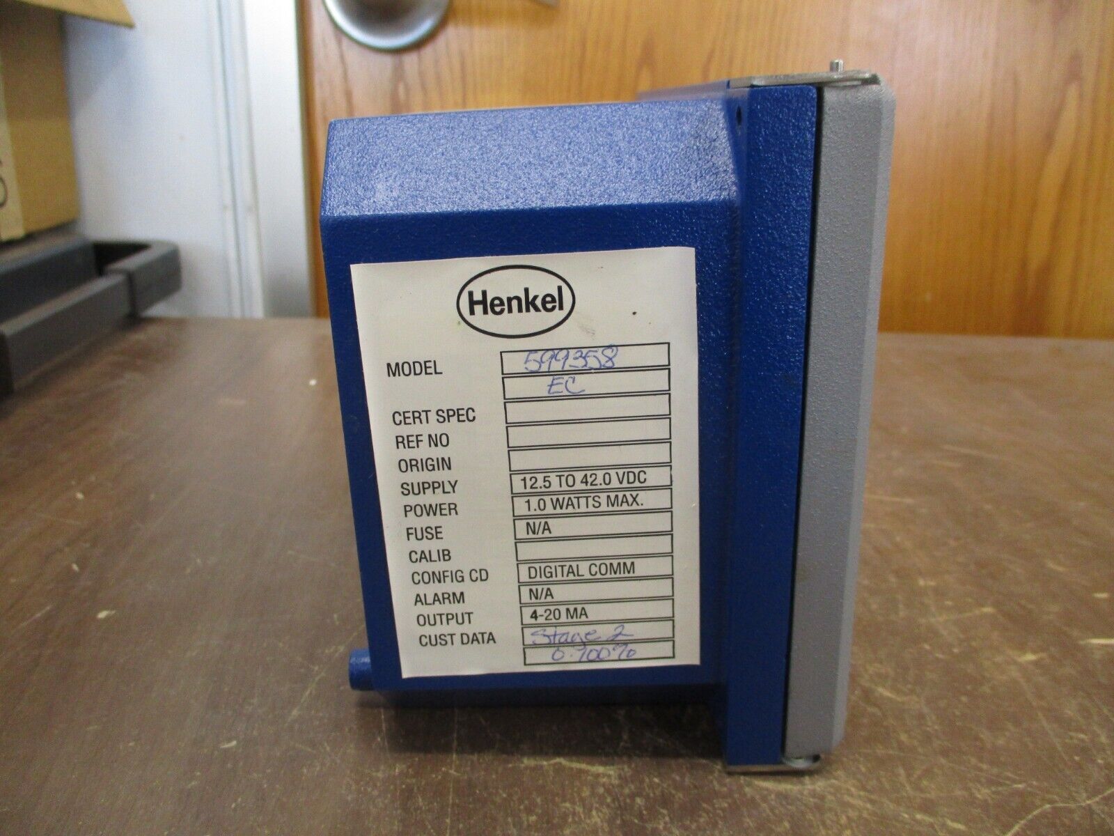 Henkel / Foxboro Intelligent Transmitter 599358 EC 12.5-42.0VDC 1W New Surplus