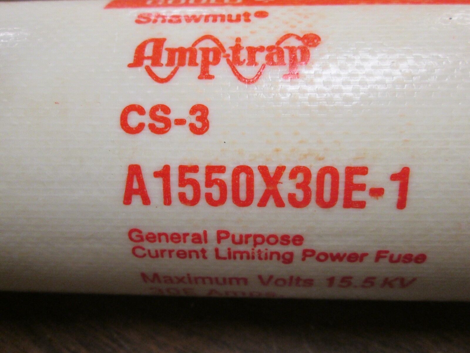 Gould Shawmut Amp-Trap Fuse A1550X30E-1 15.5KV 30E New Surplus