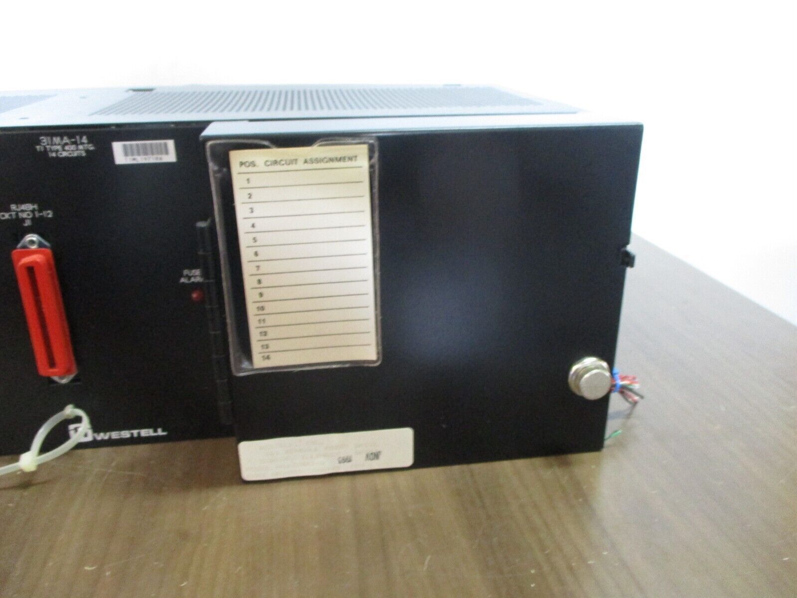 Westell T1 Far Loopback Shelf A90-31MA14D Rev. L Used
