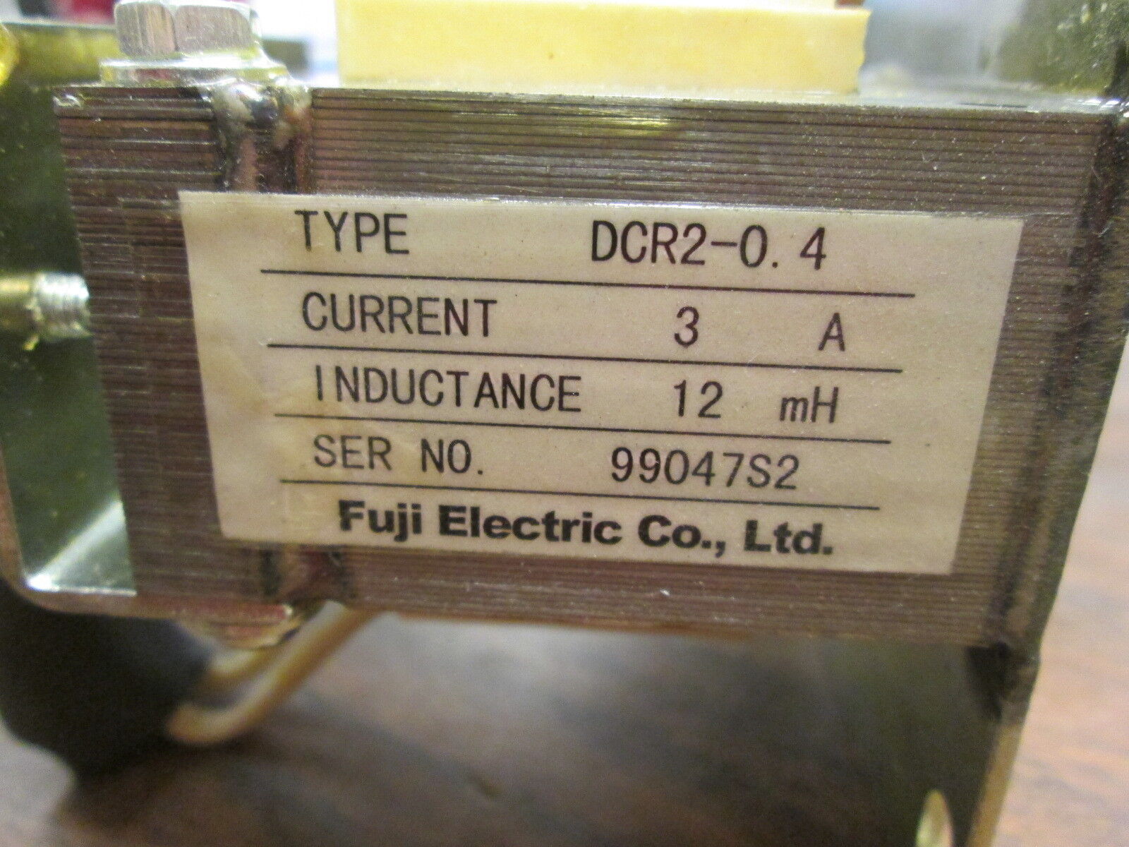 Fuji Electric Transformer DCR2-0.4 3A 12mH Used