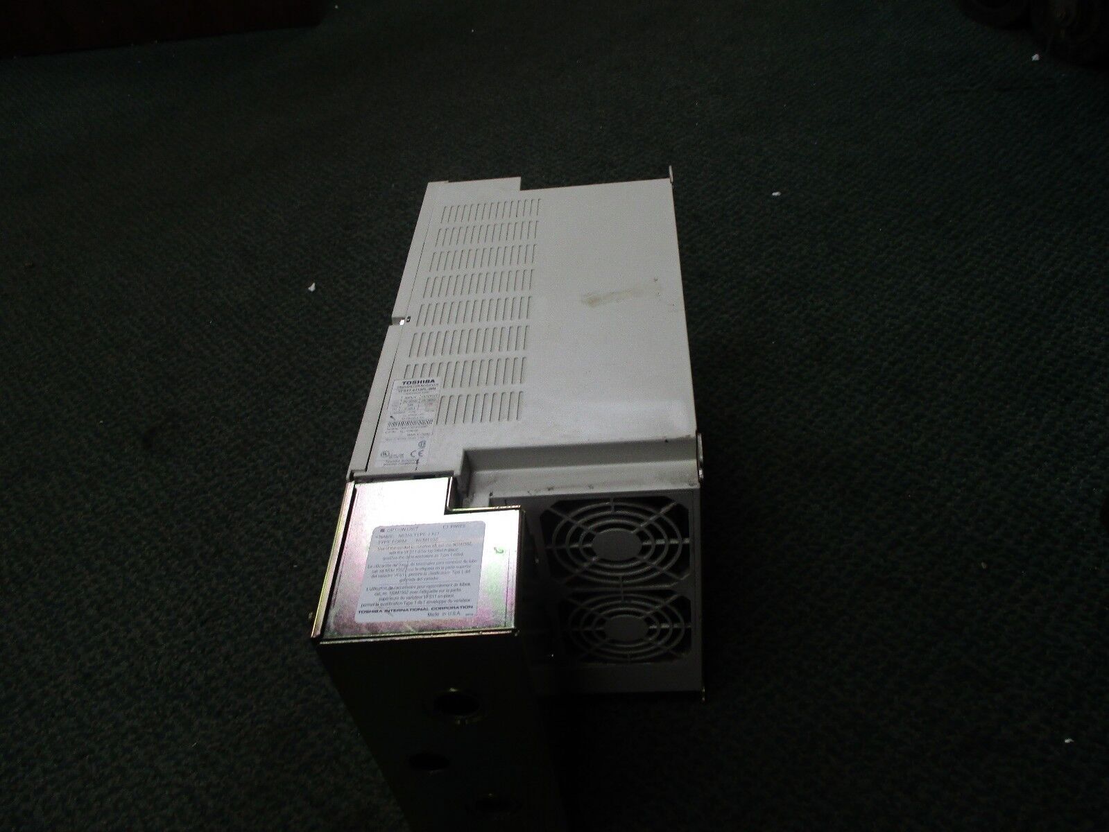 Toshiba AC Drive VFS11-4110PL-WN 15HP 3Ph Inputs: 380/500V, 50/60Hz, 37.2/28.4A
