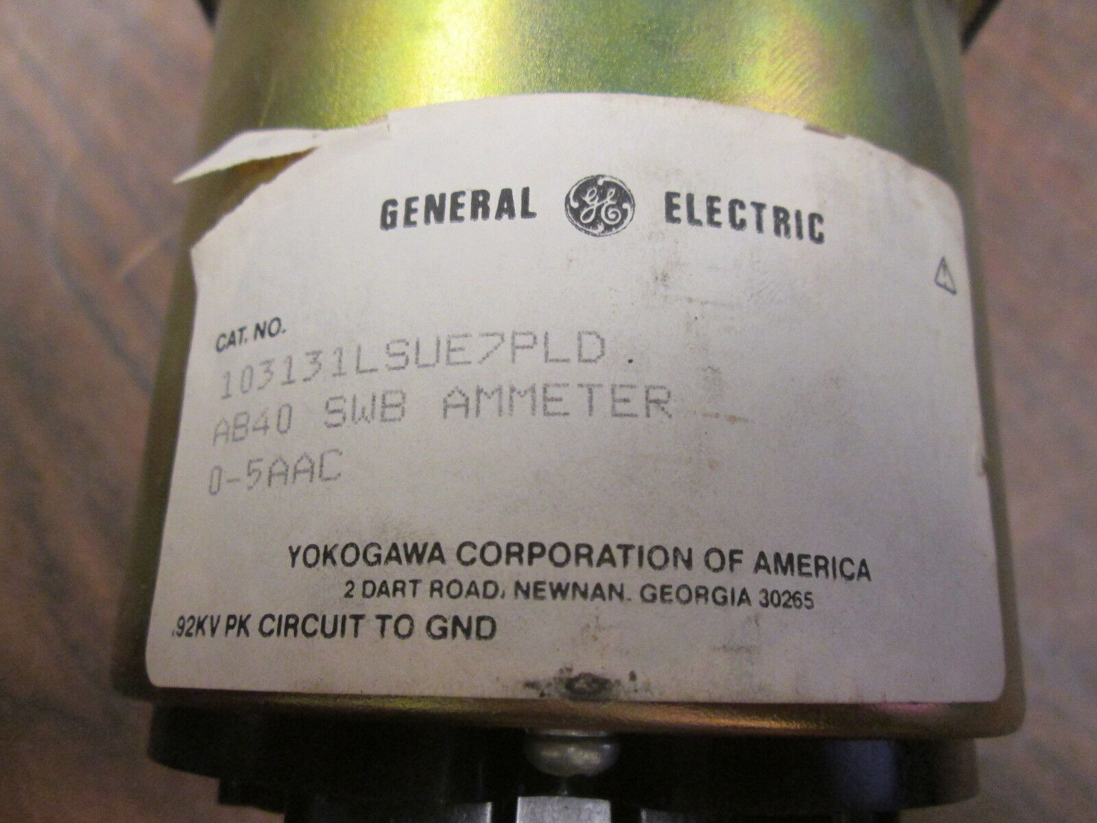 GE AC Ammeter 103131LSUE7BLD Range: 0-4000A Used