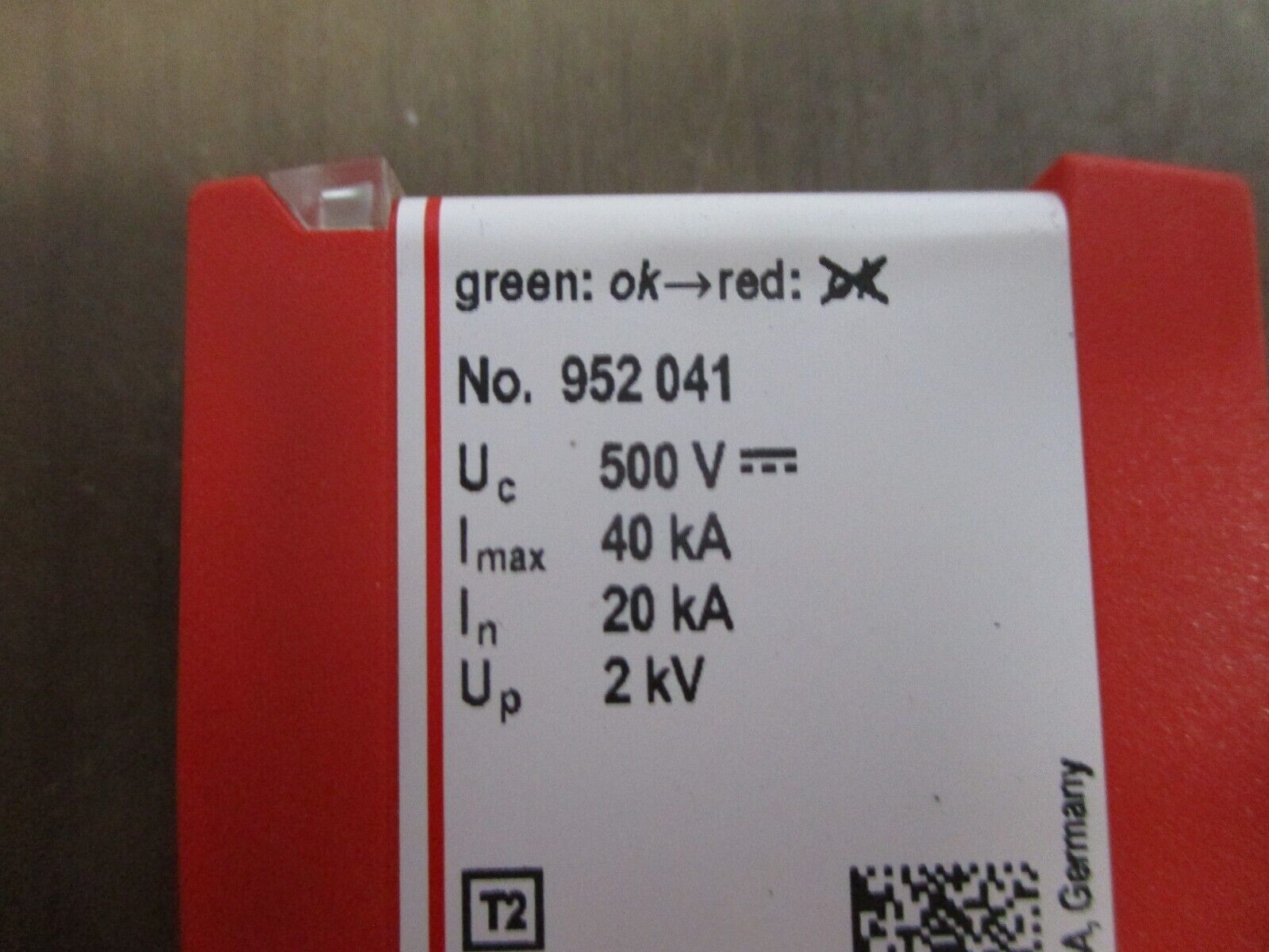 Dehn DEHNguard DG MOD PV500 952 041 500V 2kV 40kA Max 20kA Nominal Used