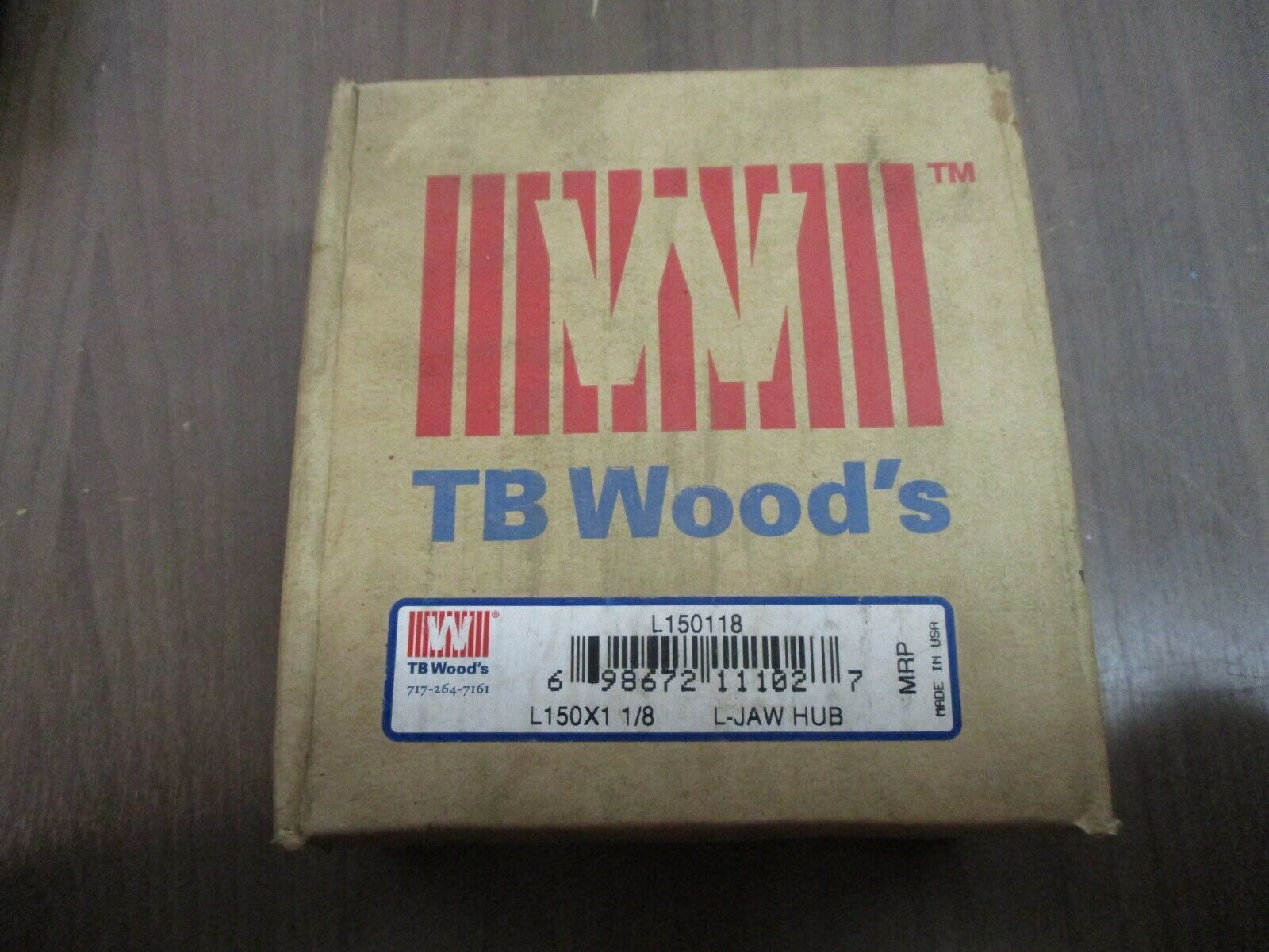 TB Woods L-Jaw Hub L150118, L150 x 1 1/8 New Surplus