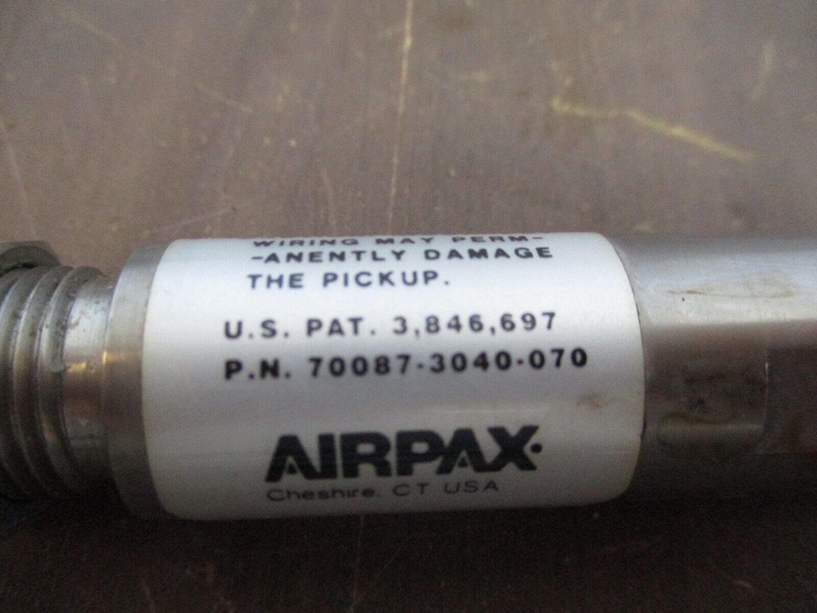 Airpax Hall-Effect Sensor 70087-3040-070 12VDC Used