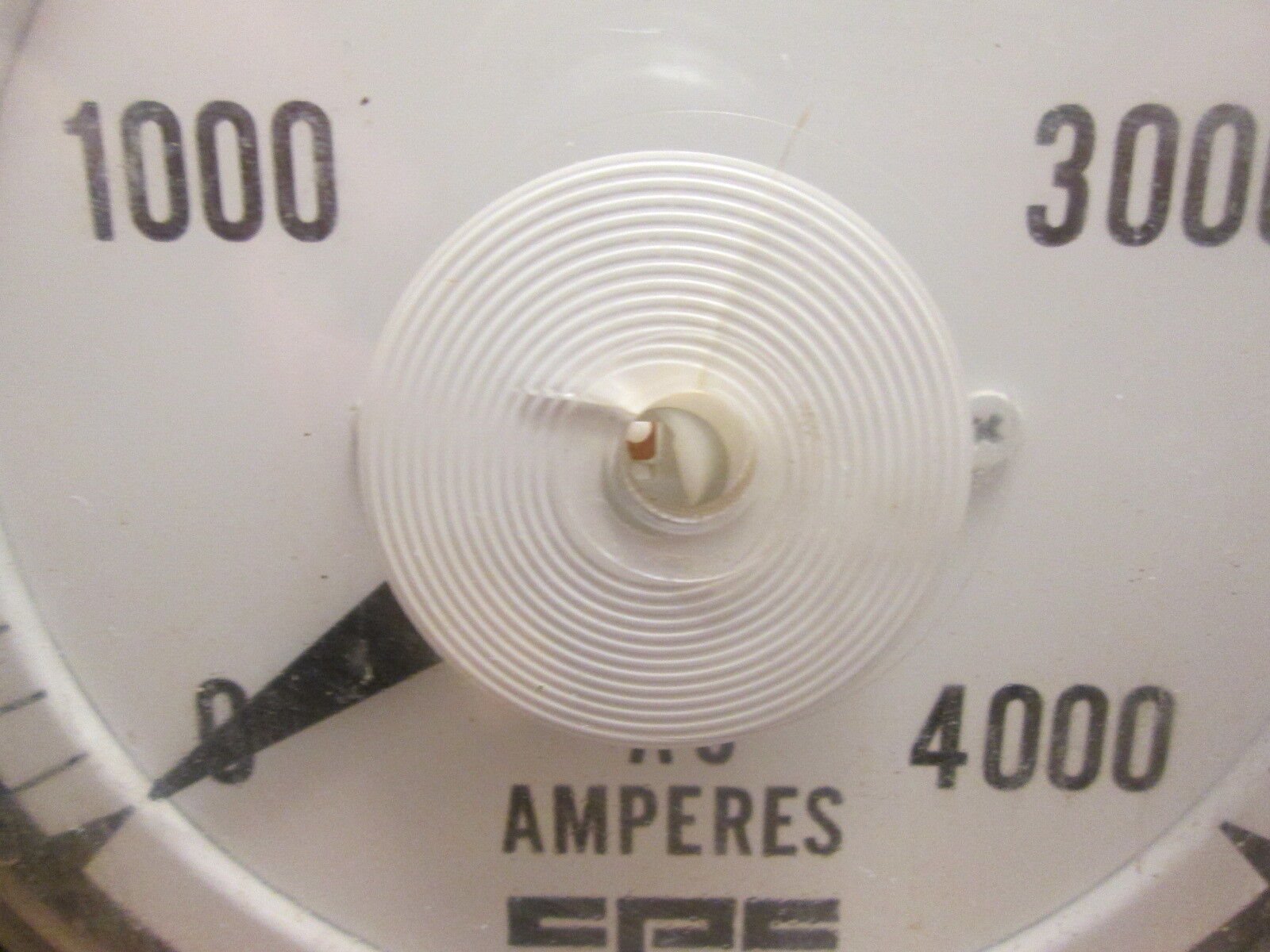 GE AC Ammeter 103131LSUE7PLD Range: 0-4000A *Missing Phase Plate Screw* Used