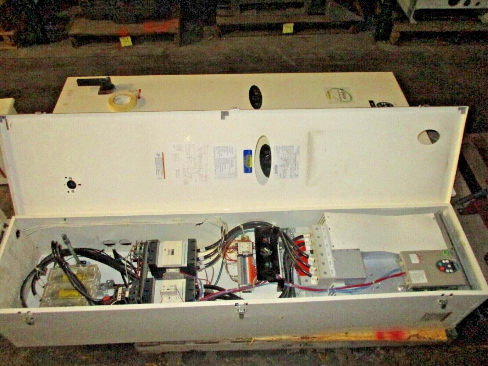 Square D ATV21 S-Flex AC Drive w/ Bypass ATV21HD55N4 75HP 3Ph w/ Disconnect Used