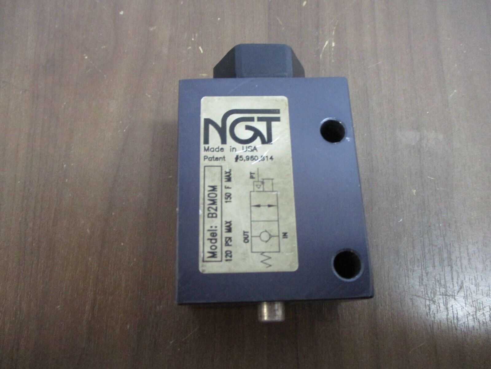 NGT Check Valve B2M0M 120PSI 150°F Used