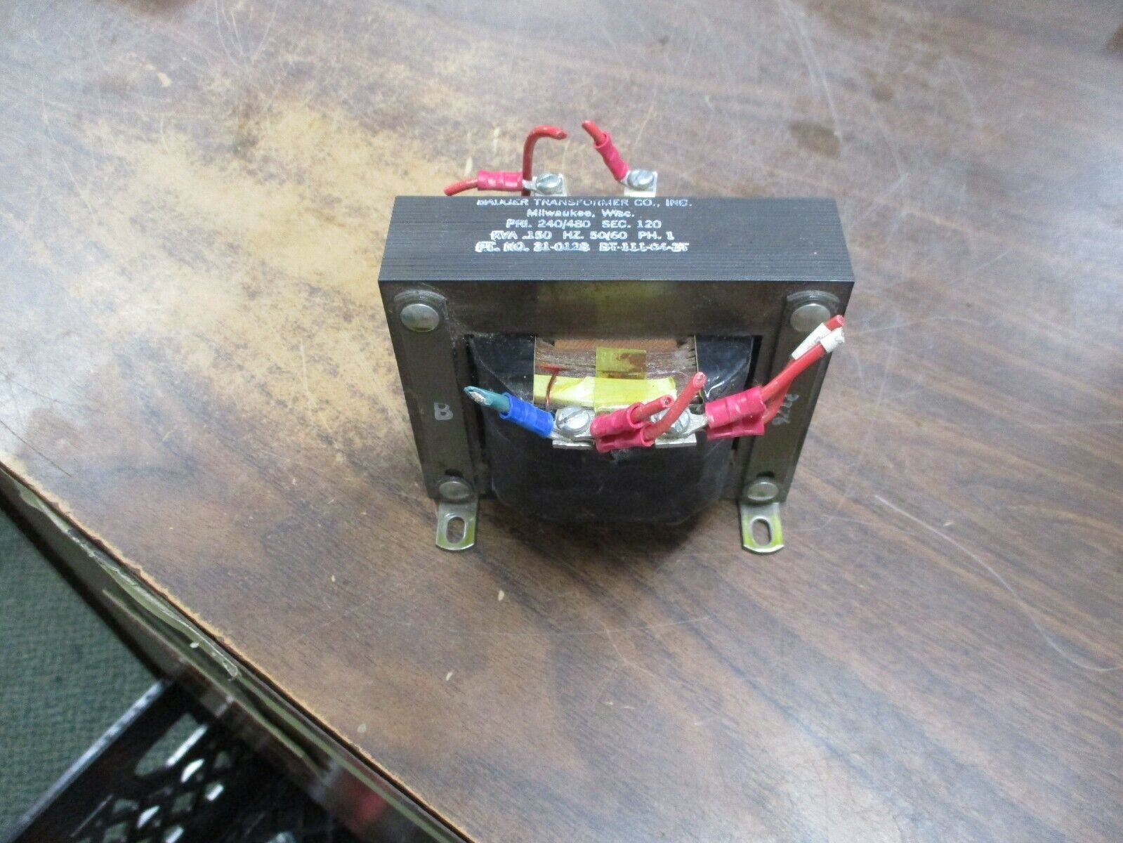 Badger Transformer 31-028 0.150KVA Pri: 240/480V Sec: 120V 50/60Hz 1Ph Used