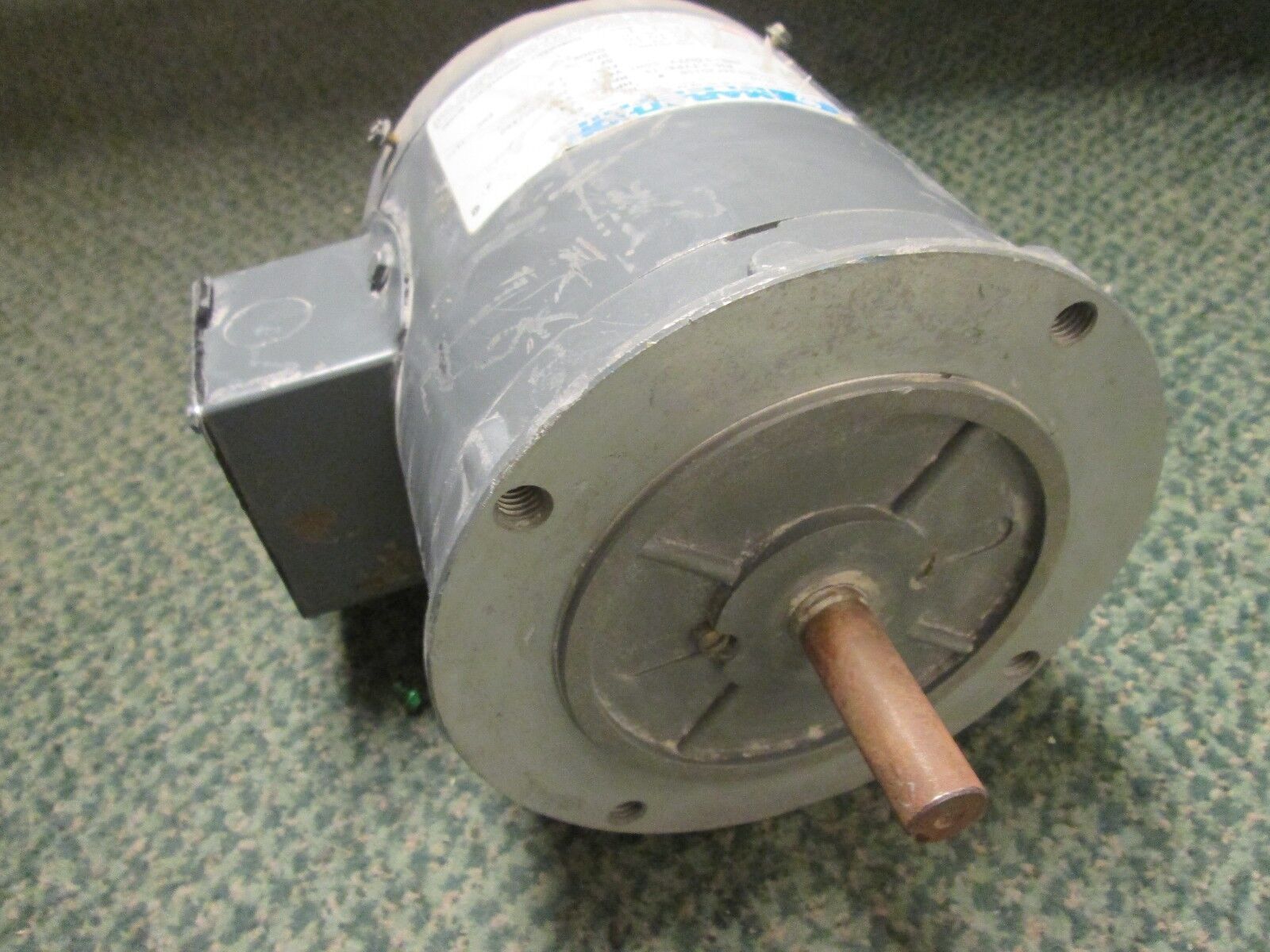 Marathon AC Motor G520 3/4HP 3450RPMs VVE56T34F015B 56C-4 Frame 3Ph Used