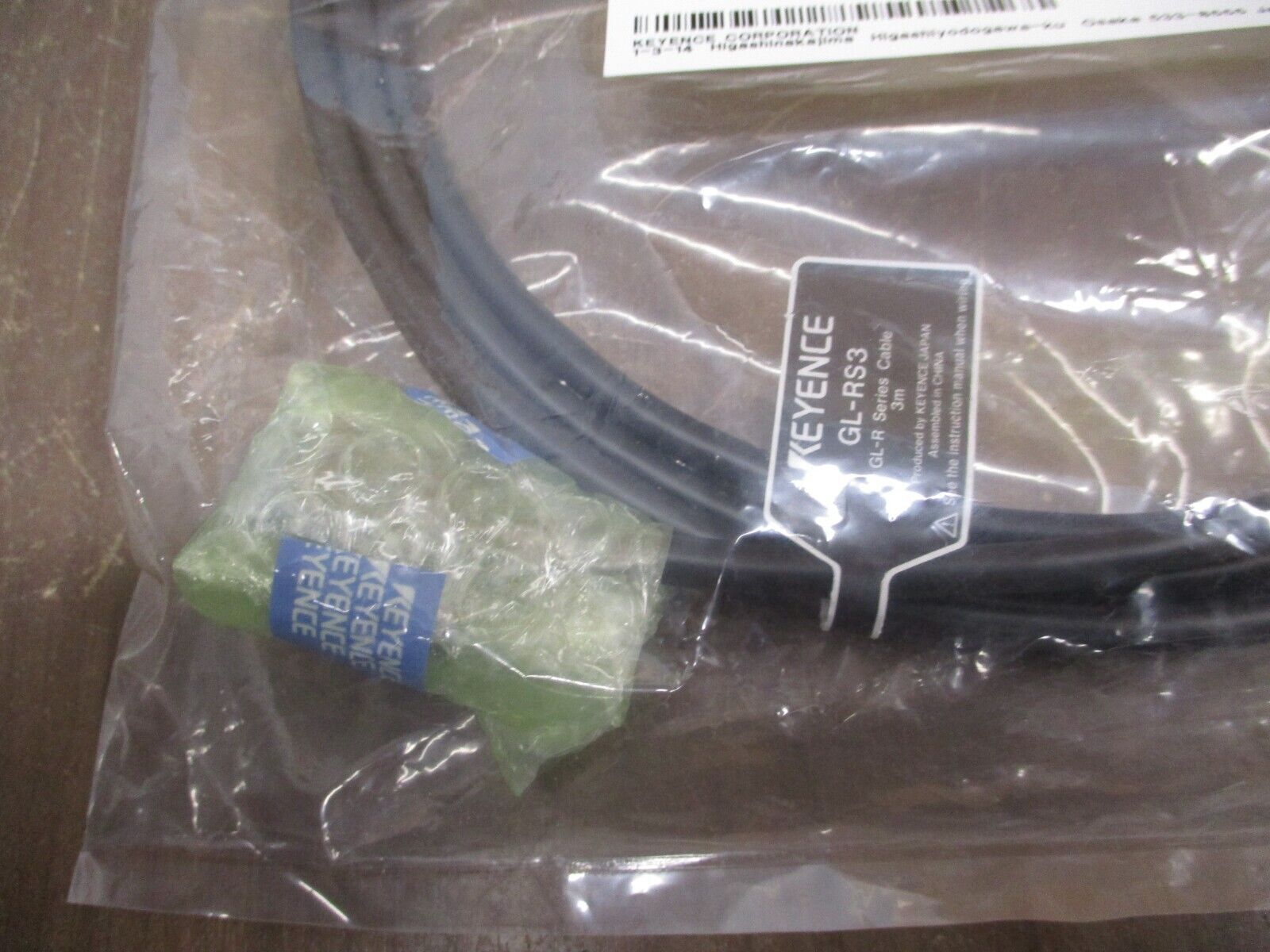 Keyence Series Connection Cable GL-RS3 3m New Surplus