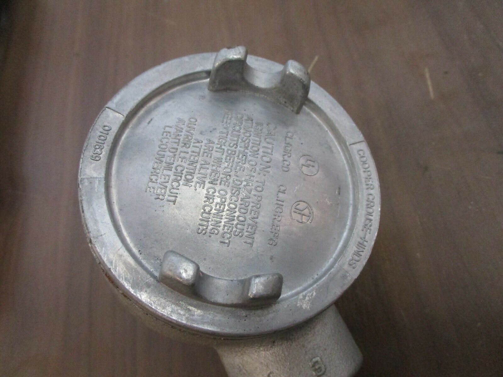 Crouse-Hinds Outlet Box GUAB 36 1" w/ Cover Used