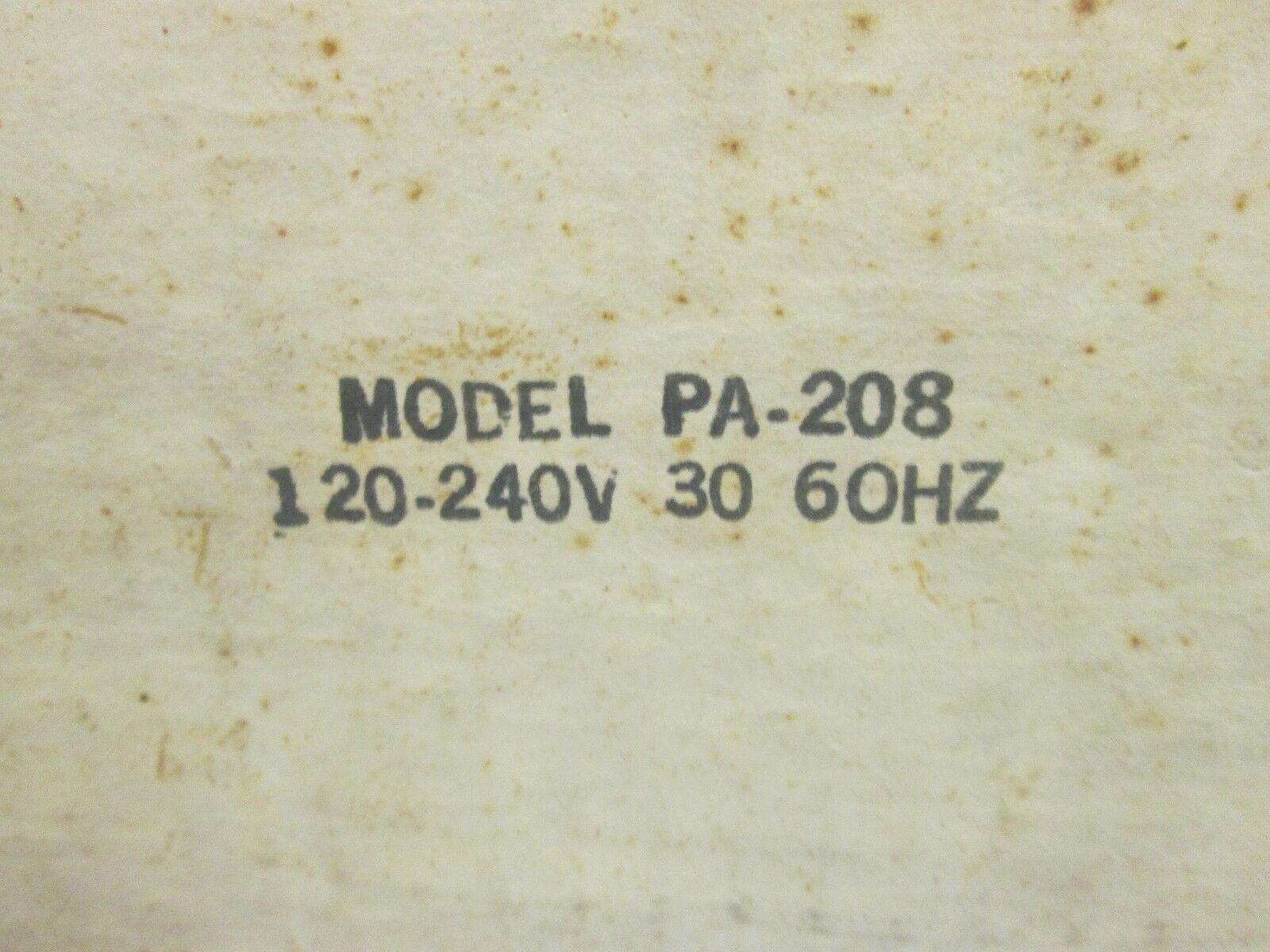 Energy Master Controller PA-208 120-240V 60Hz New Surplus