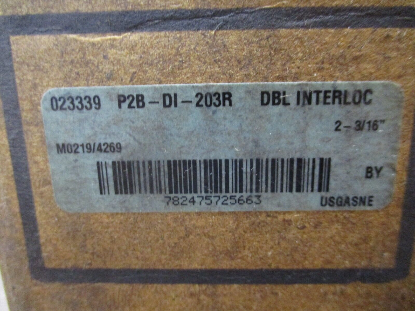 Dodge Double Interlock Pillow Block Bearing 023339 P2B-DI-203R 2-3/16"