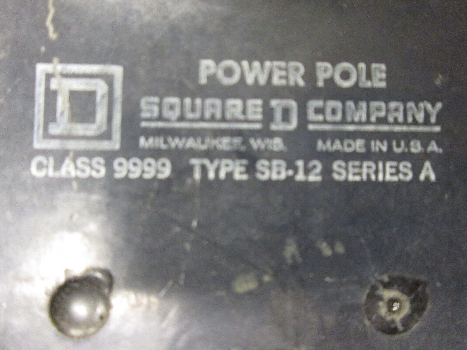 Square D Power Pole 9999 SB-12 Used