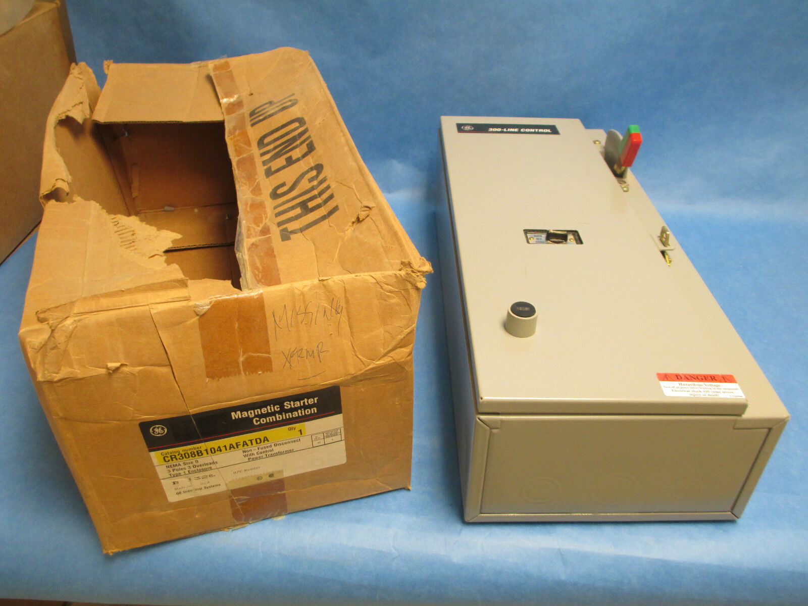GE Combination CR308B1041AFATDA, Size 0 Non-Fused Disconnect 3P, New Surplus