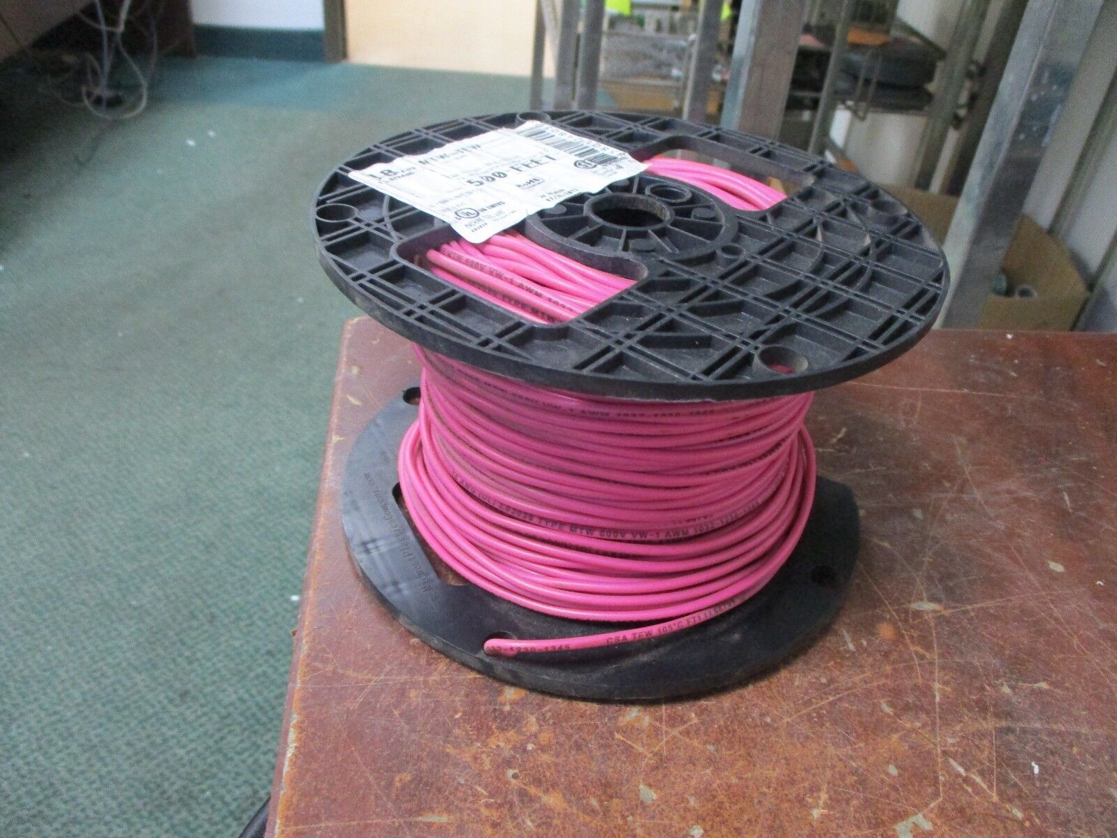 Misc. Brand 18 AWG Wire MTW-TEW 600V Length: Approx 306ft New Surplus