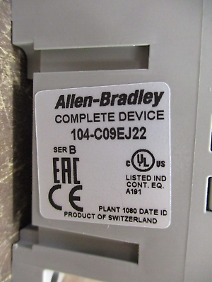 Allen-Bradley Reversing Contactor 104-C09EJ22 Ser. B 24VDC Coil New Surplus