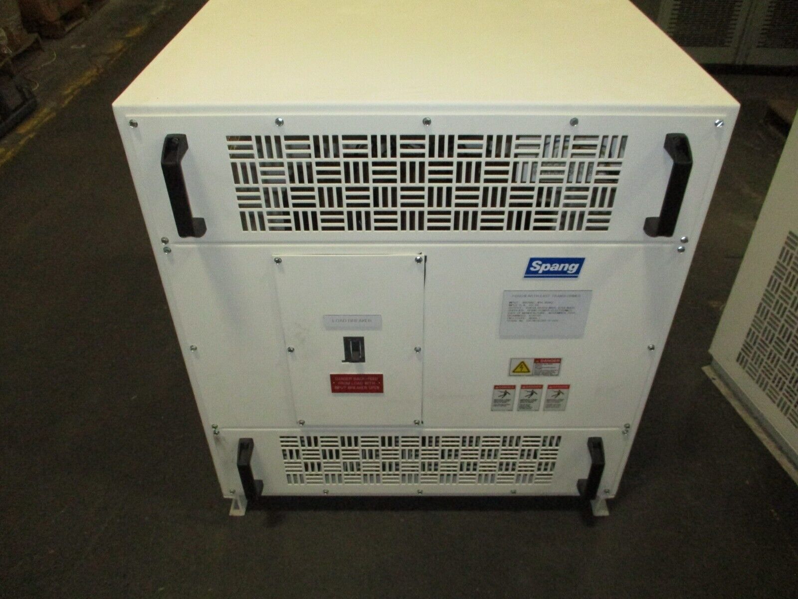 Spang Transformer w/ Breaker Disconnect L19144 30kVA 1Ph Pri: 480V Sec: 300/600V