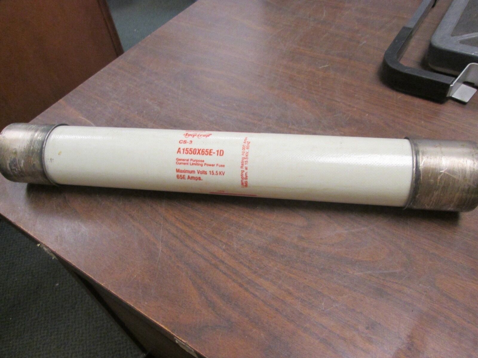 Gould Shawmut CS-3 Amp-Trap Fuse A1550X65E-1D 15.5KV 65E Used