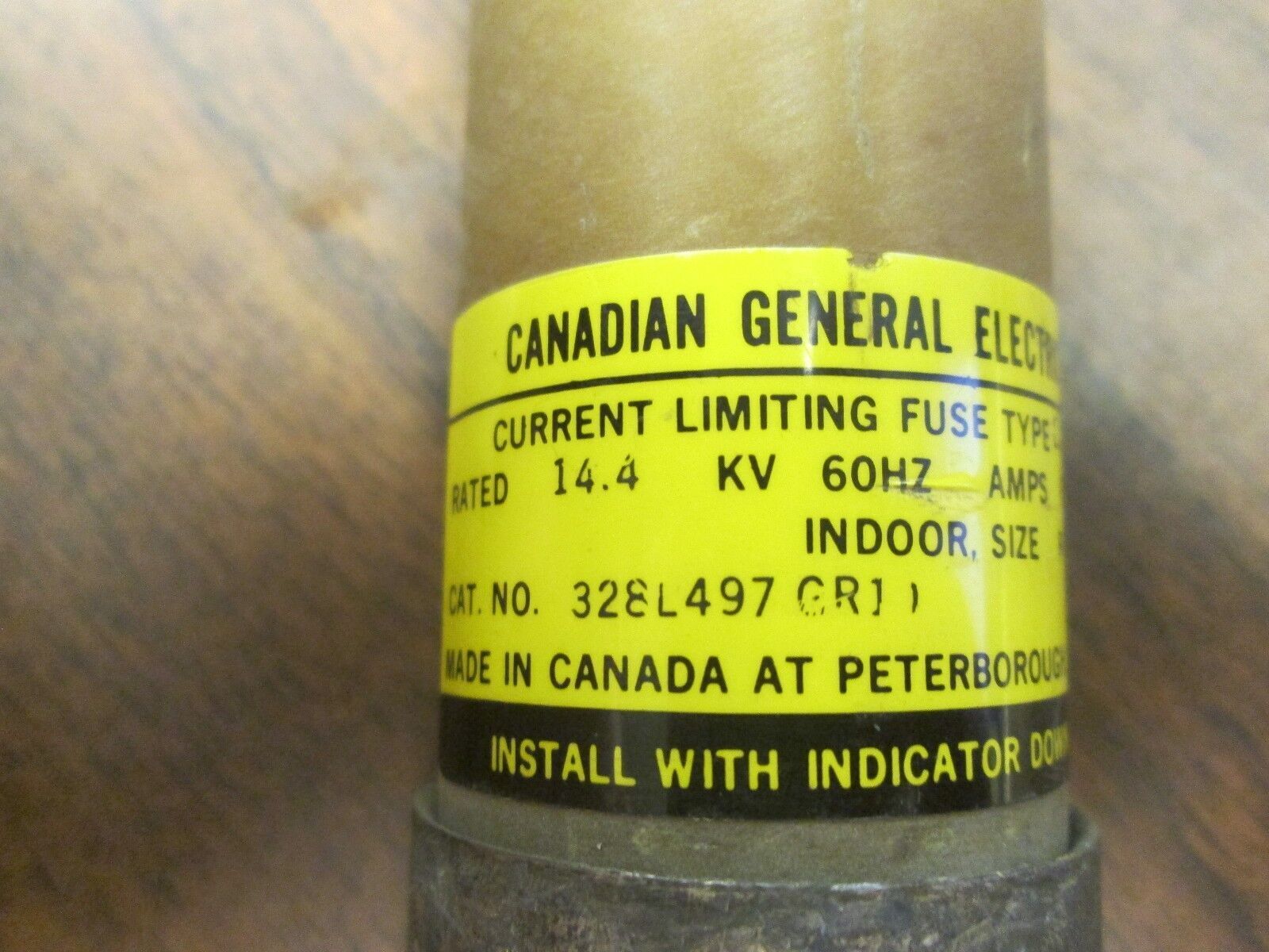 GE EJ1 Fuse 328L497GR19 0.5E 14.4KV Size B Used