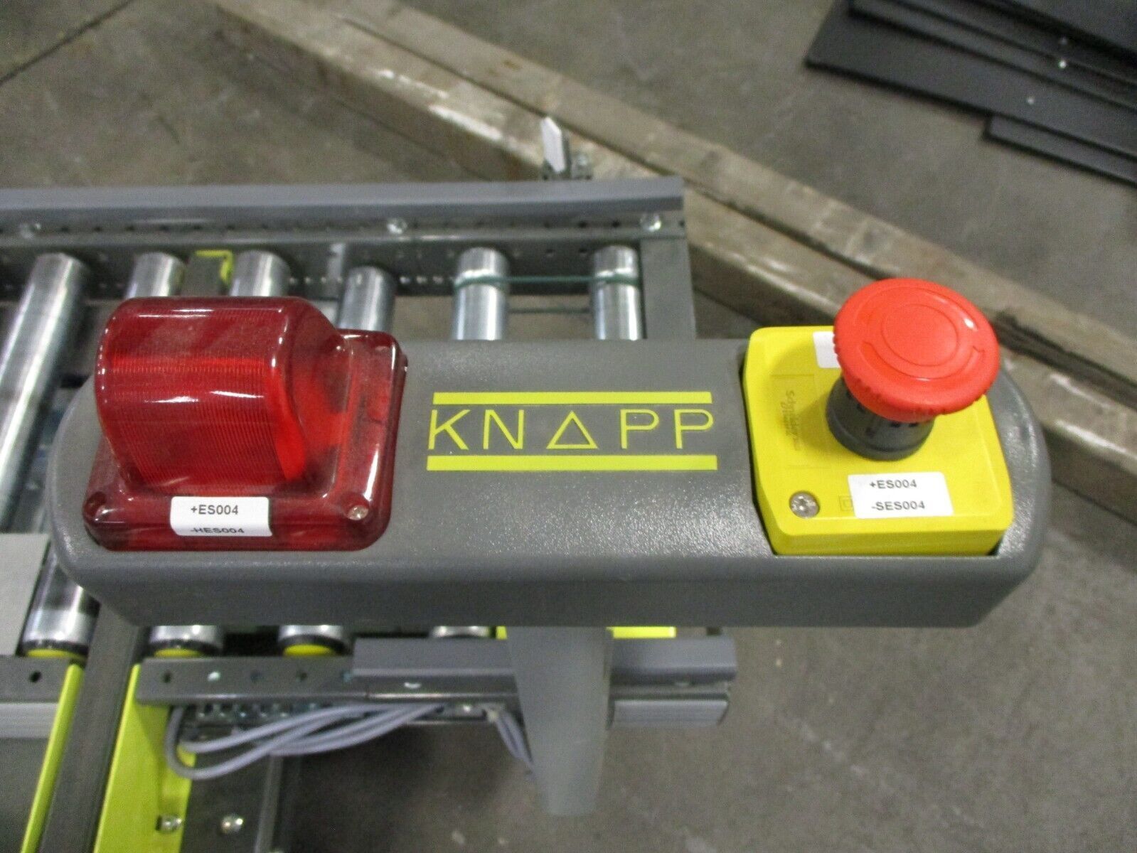 KNAPP Power Conveyor U072A20 480V 3Ph Roller Width: 14 7/8" Used
