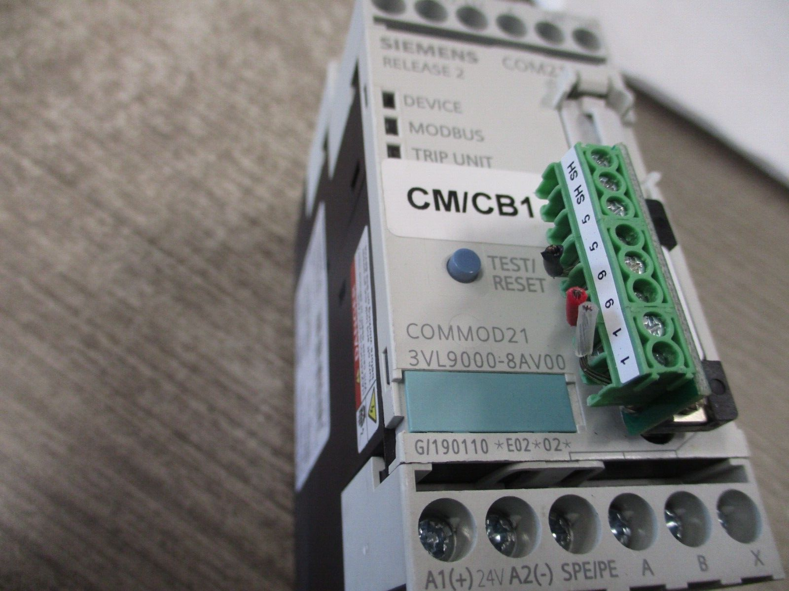 Siemens COM21 Module 3VL9000-8AV00 Release 2 Used