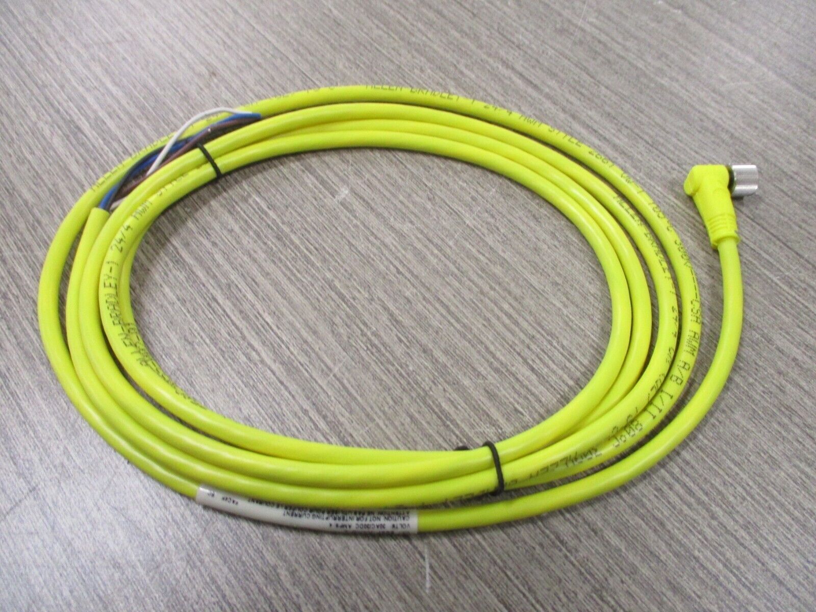Allen-Bradley QD Cordset 889P-R4AB-2 Ser. B 2 Meter Pico Right Angle New Surplus