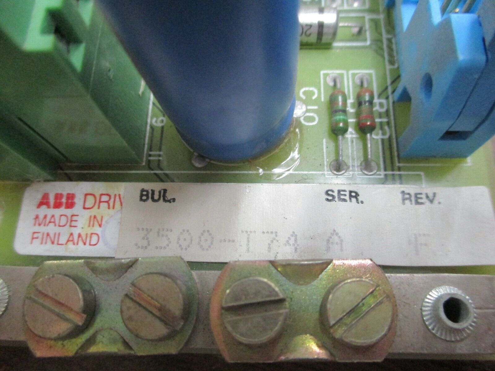 ABB Terminal Block 3500-T74 Ser. A Rev. F Used