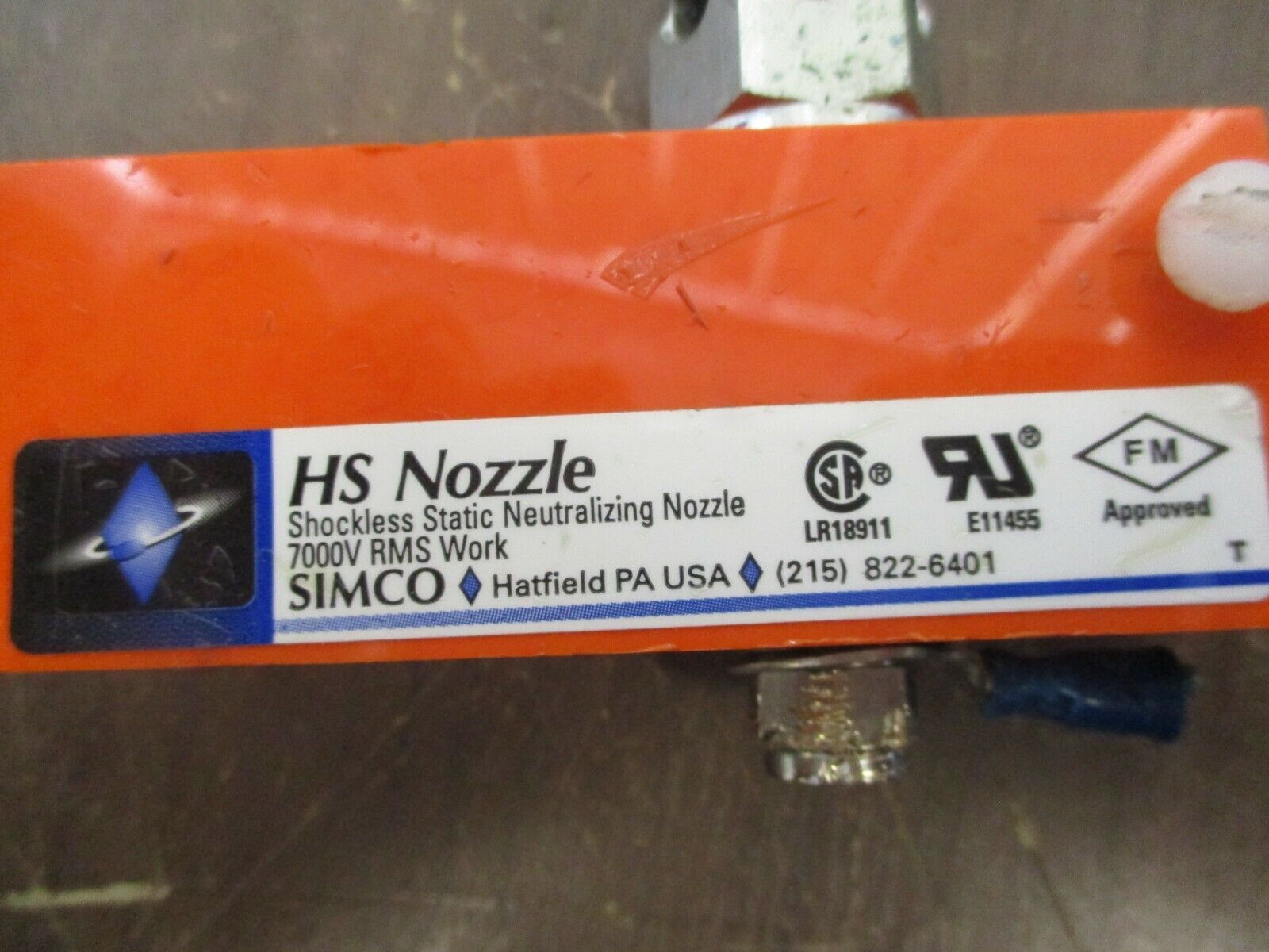 SIMCO Shockless Static Neutralizing Nozzle HS 7000V RMS Used