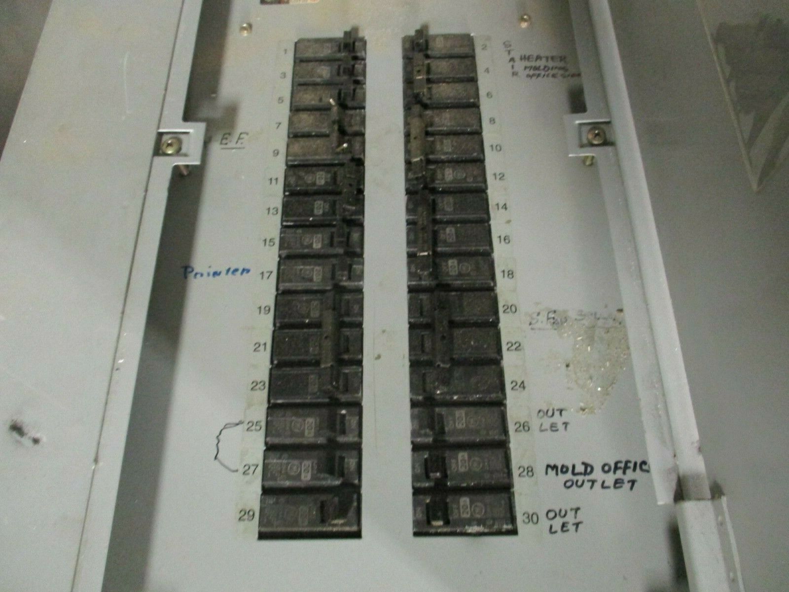 GE Main Lug Breaker Panel AQF3302MT 225A Max 208Y/120 3Ph 4W Used