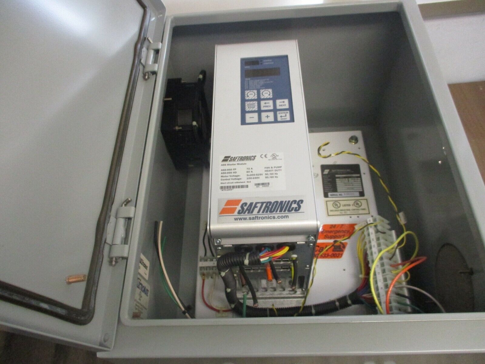 Saftronics Enclosed Soft Start 2031062 AS6-060 HD Module 60A 200-575VAC 50/60Hz