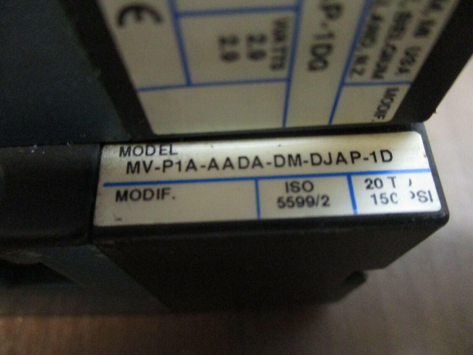 MAC Solenoid Valve MV-P1A-AADA-DM-DJAP-1D 20-120PSI Used