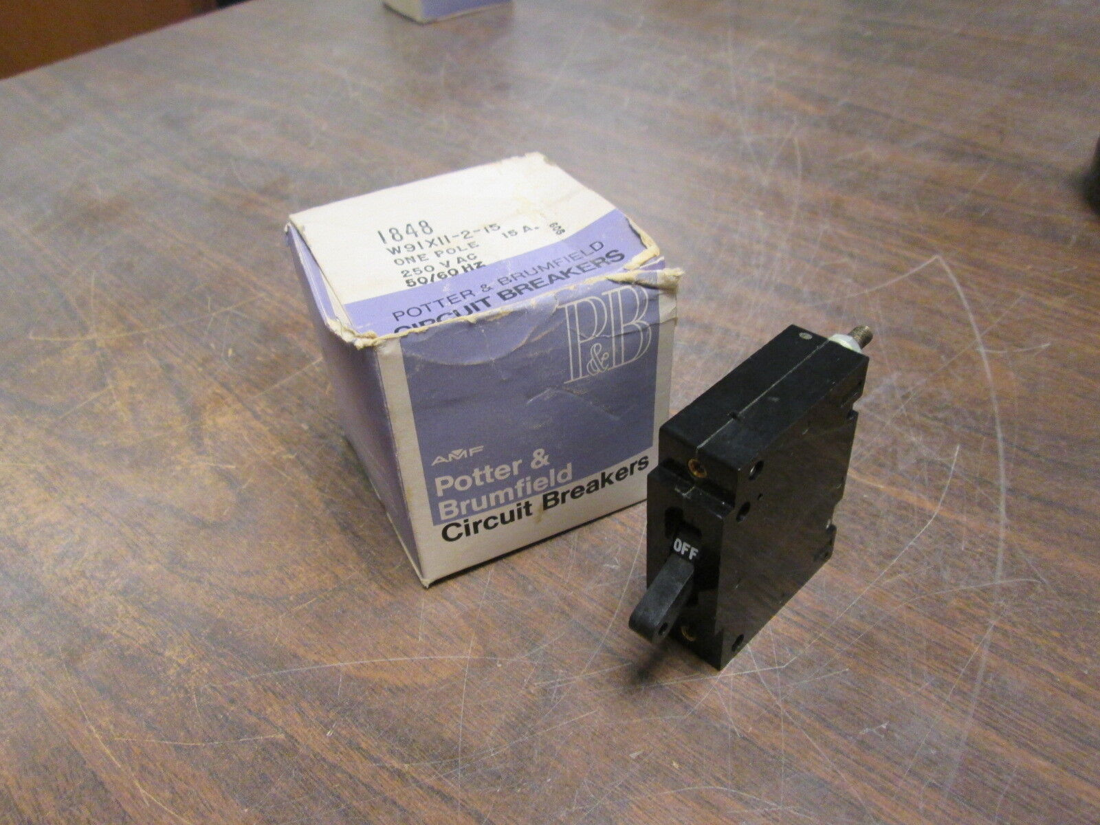 Potter & Brumfield Circuit Breaker W91X11-2-15 15A 1P 250V New Surplus