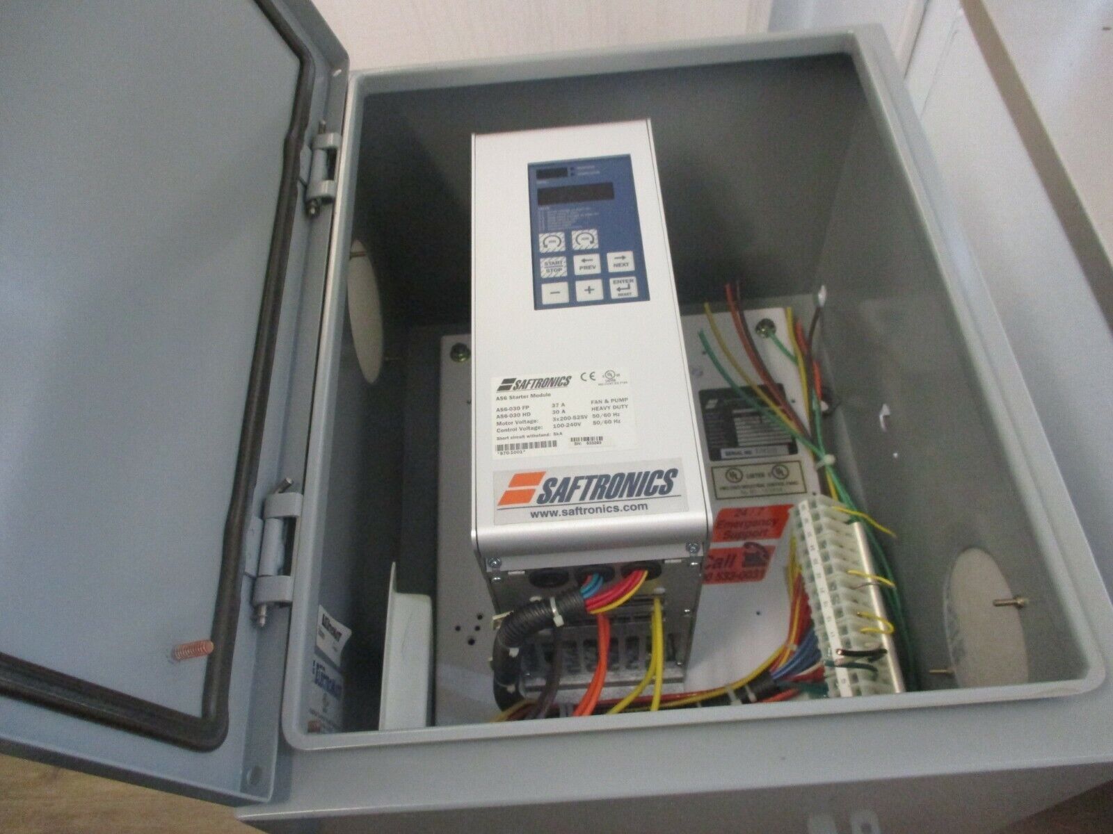 Saftronics Enclosed Soft Start 2031061 AS6-030 HD Module 30A 200-575VAC 50/60Hz