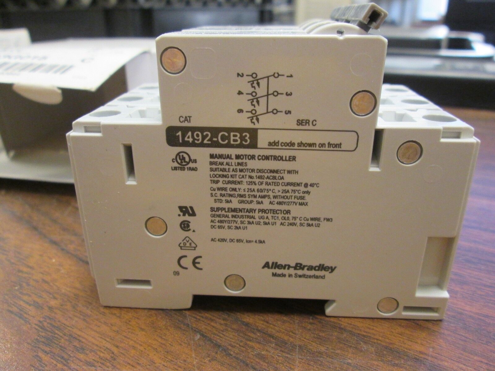 Allen-Bradley Manual Motor Controller 1492-CB3G015 1.5A 3P New Surplus