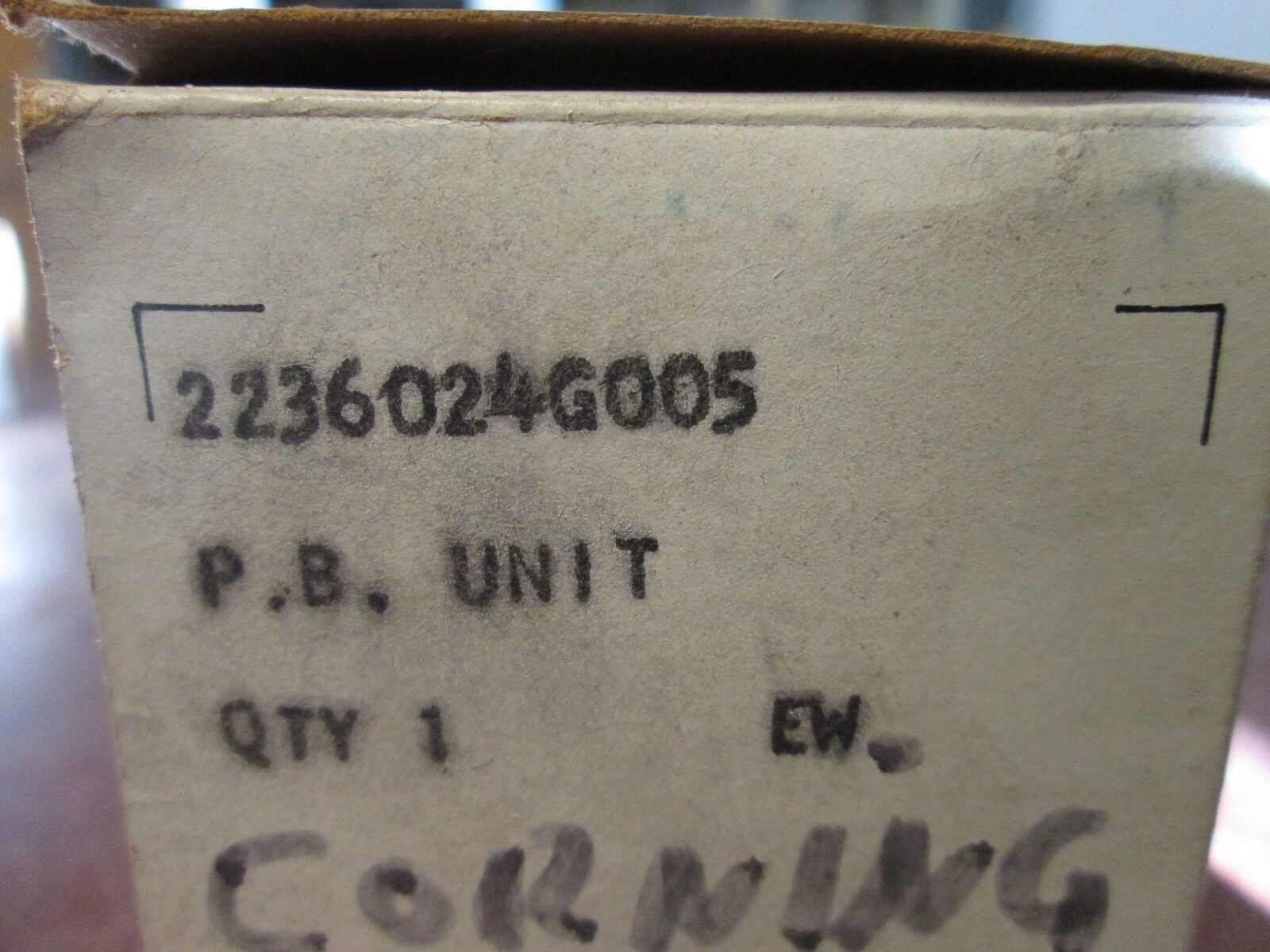 GE Pushbutton Unit 2236024G005 New Surplus