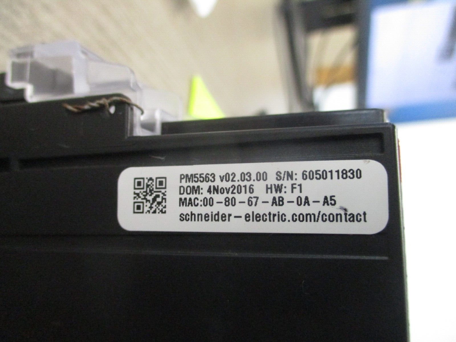 Square D PowerLogic Power Meter METSEPM5563 100-480VAC 125-250VDC Used