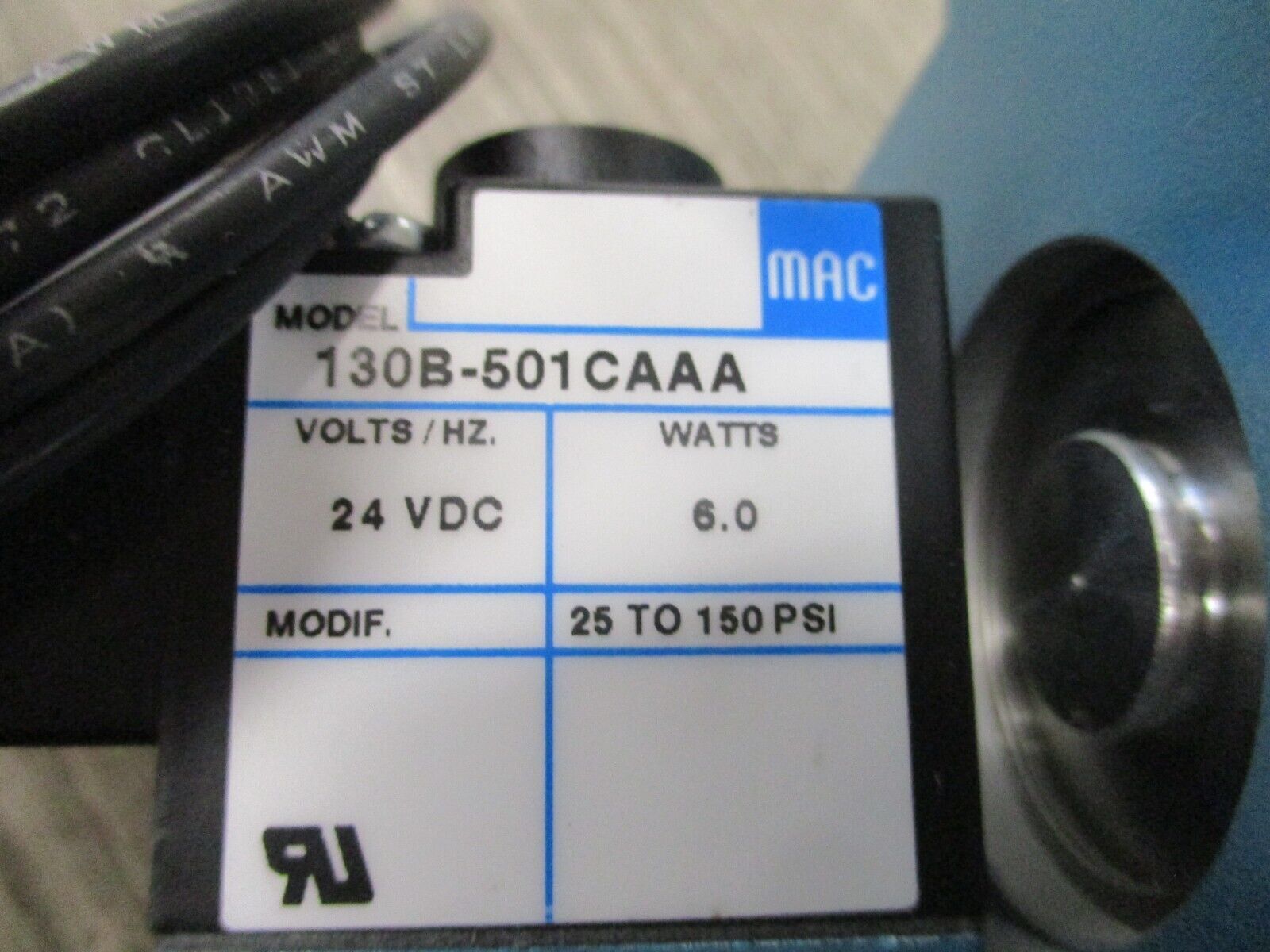 MAC Solenoid Valve 56C-13-501CA 24VDC 3-Way Inline New Surplus