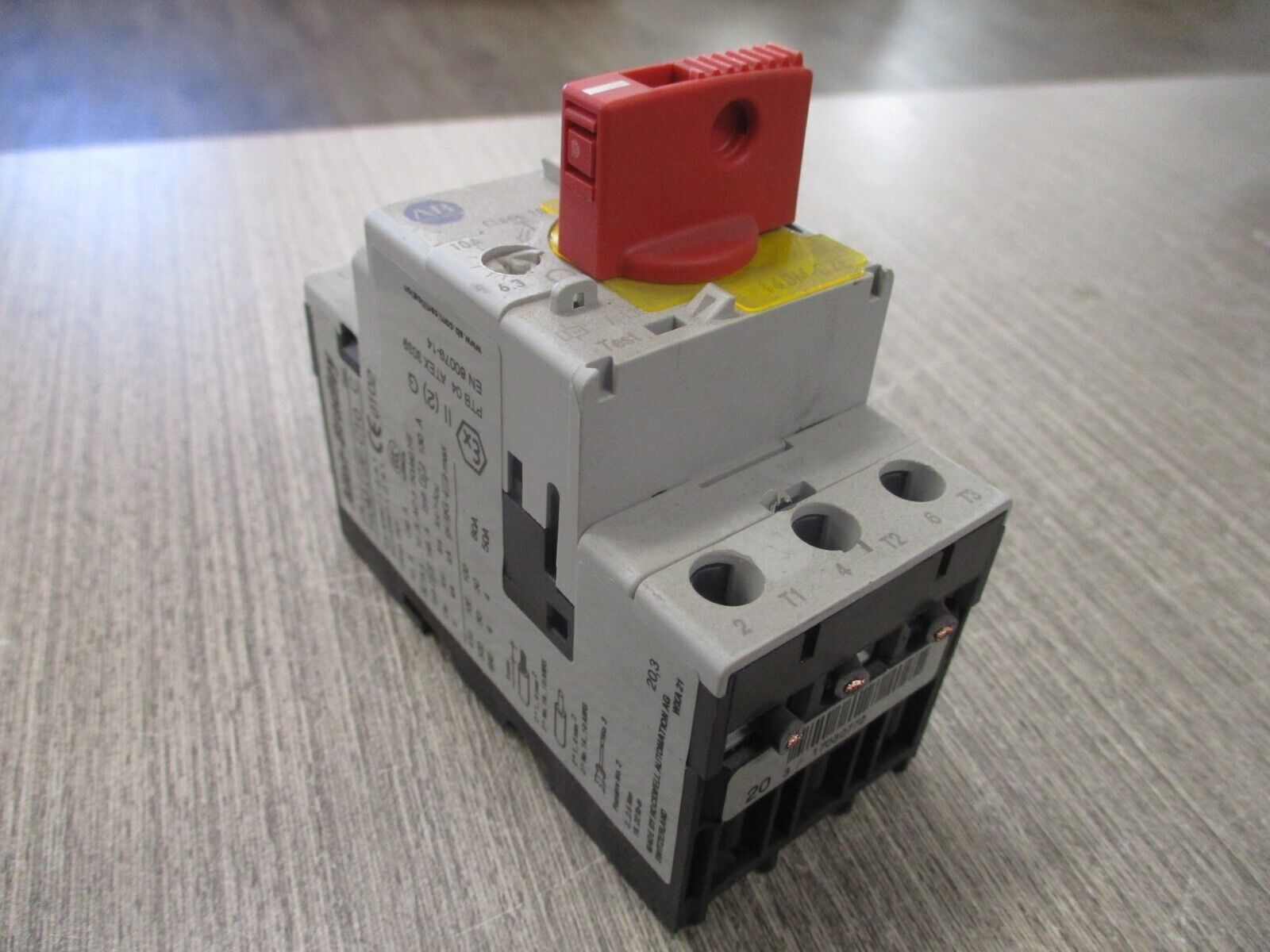 Allen-Bradley Manual Motor Protector 140M-C2E-C10 Trip : 6.3-10A Used