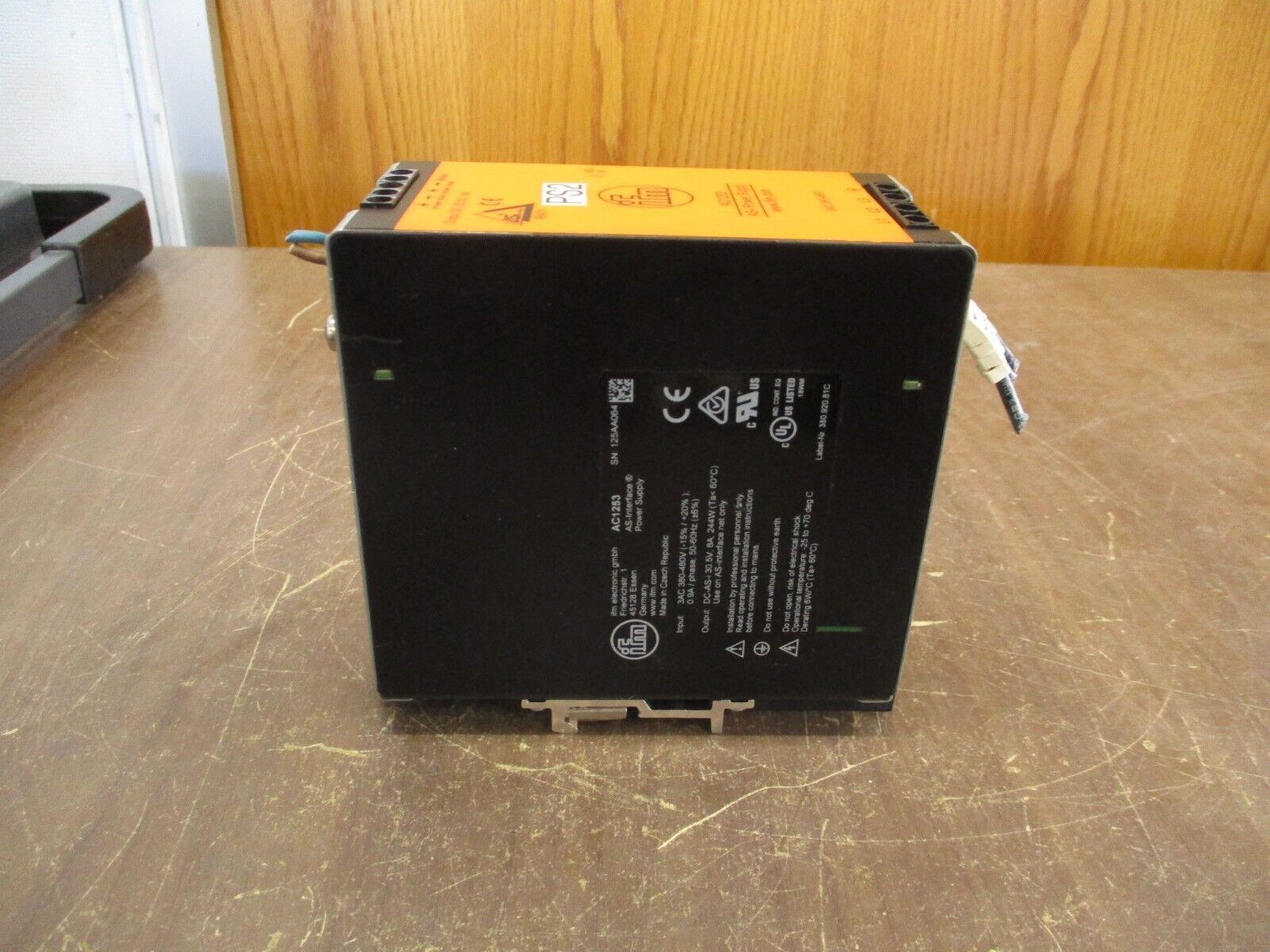 IFM AS-i Power Supply AC1253 Output: 30.5V 8A 244W Used