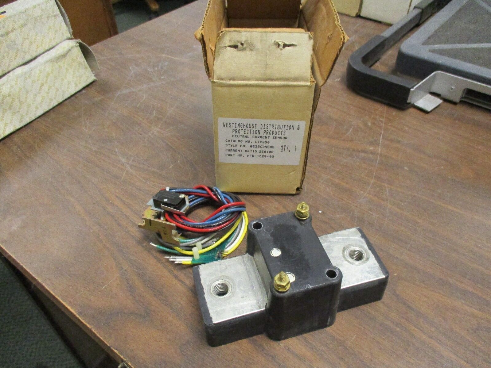 Westinghouse Neutral Current Sensor CTK250 Ratio 250:6A New Surplus