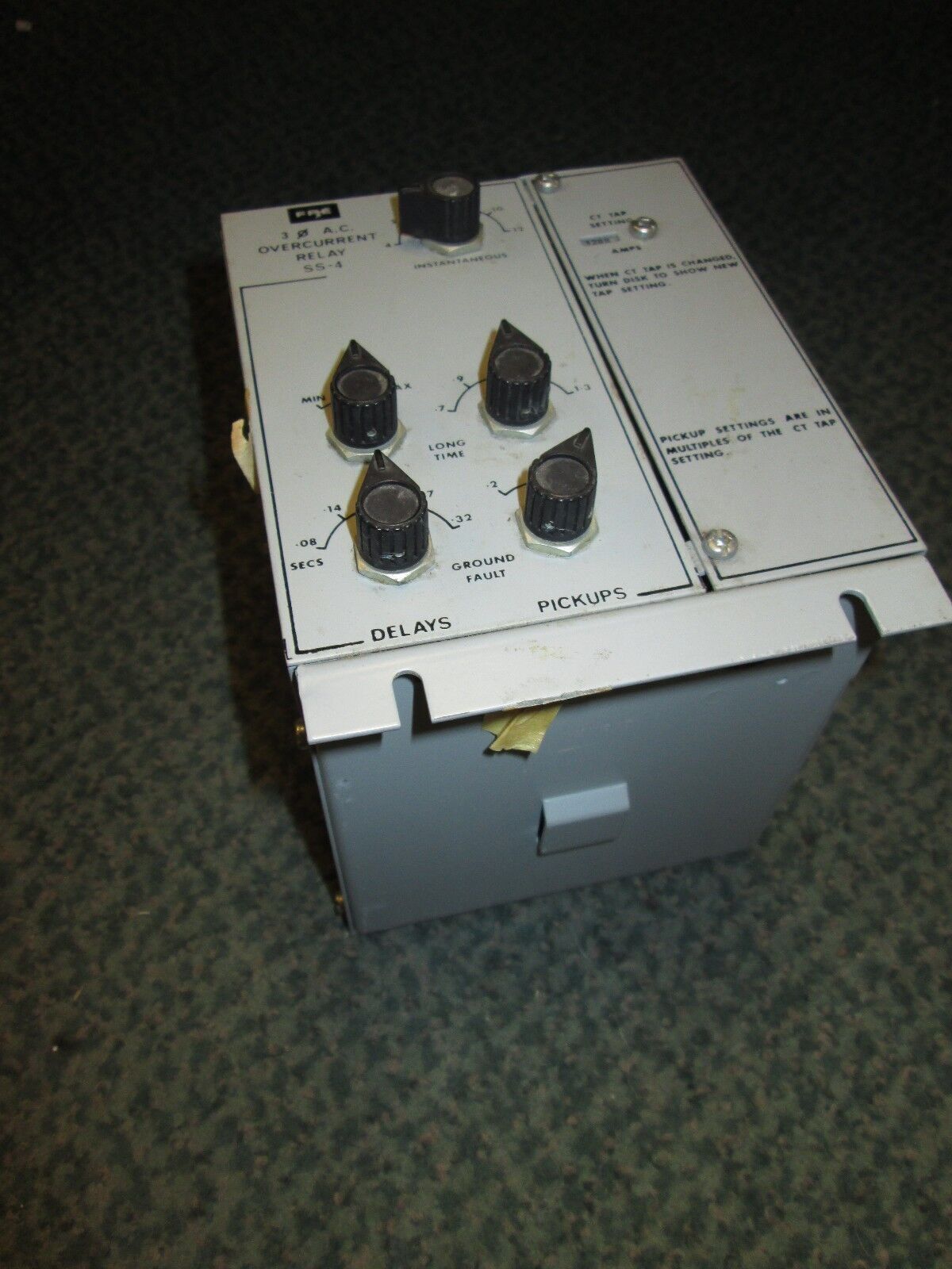 FPE Overcurrent Relay SS-4 3Ph 1200A Used