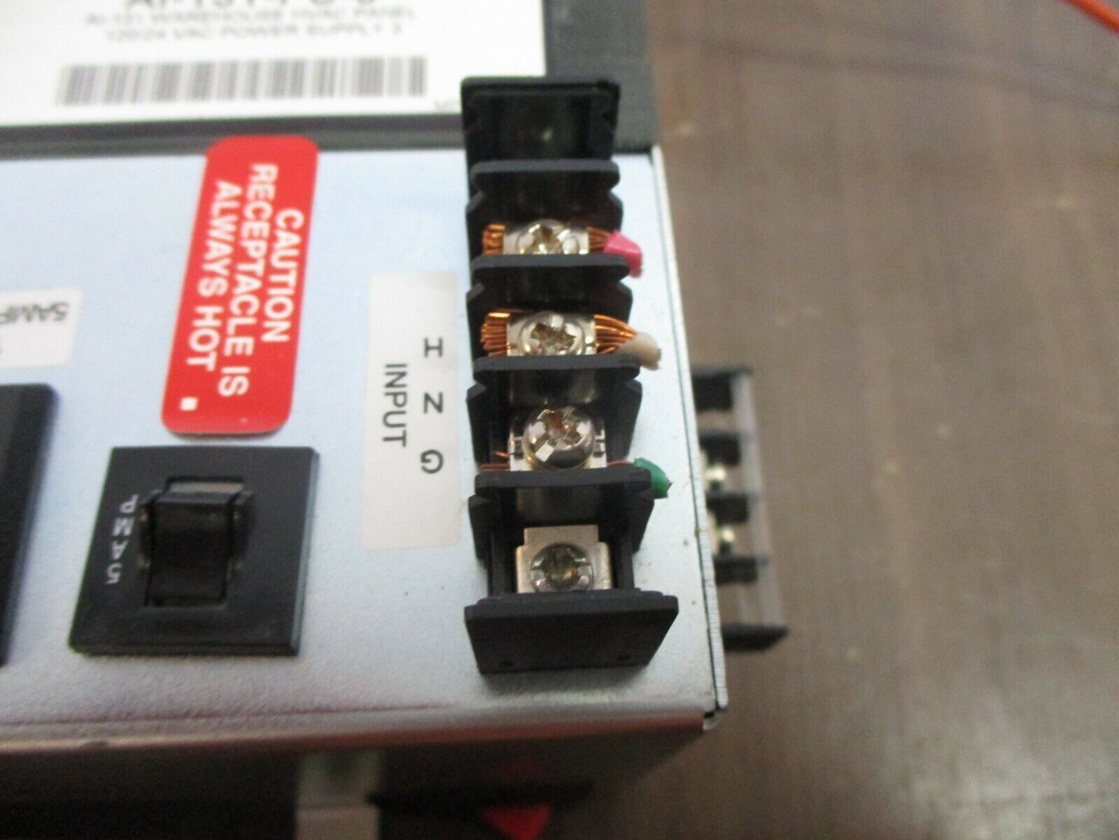 Misc. Brand Power Supply MPP-41-2-34 120/24VAC *Missing Terminal Cover* Used