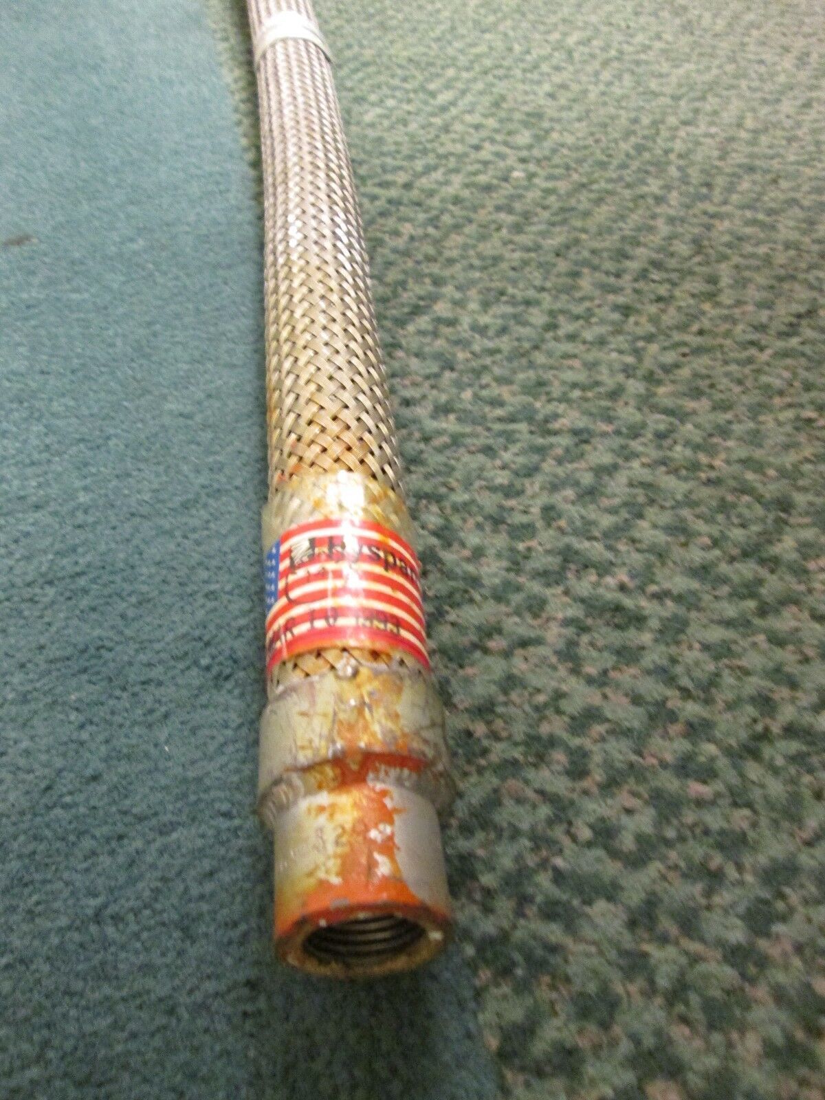 Hyspan Metal Hose Pump Connector 4505 SP Size: 1/2" 26.5" long 500 PSIG max Used