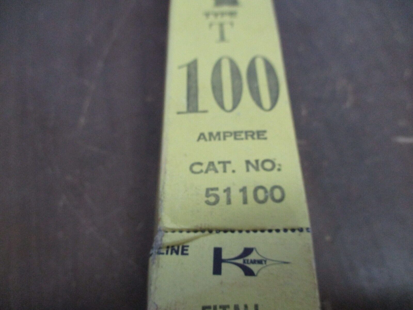 Kearney Type T Fuse Link 51100 100A New Surplus