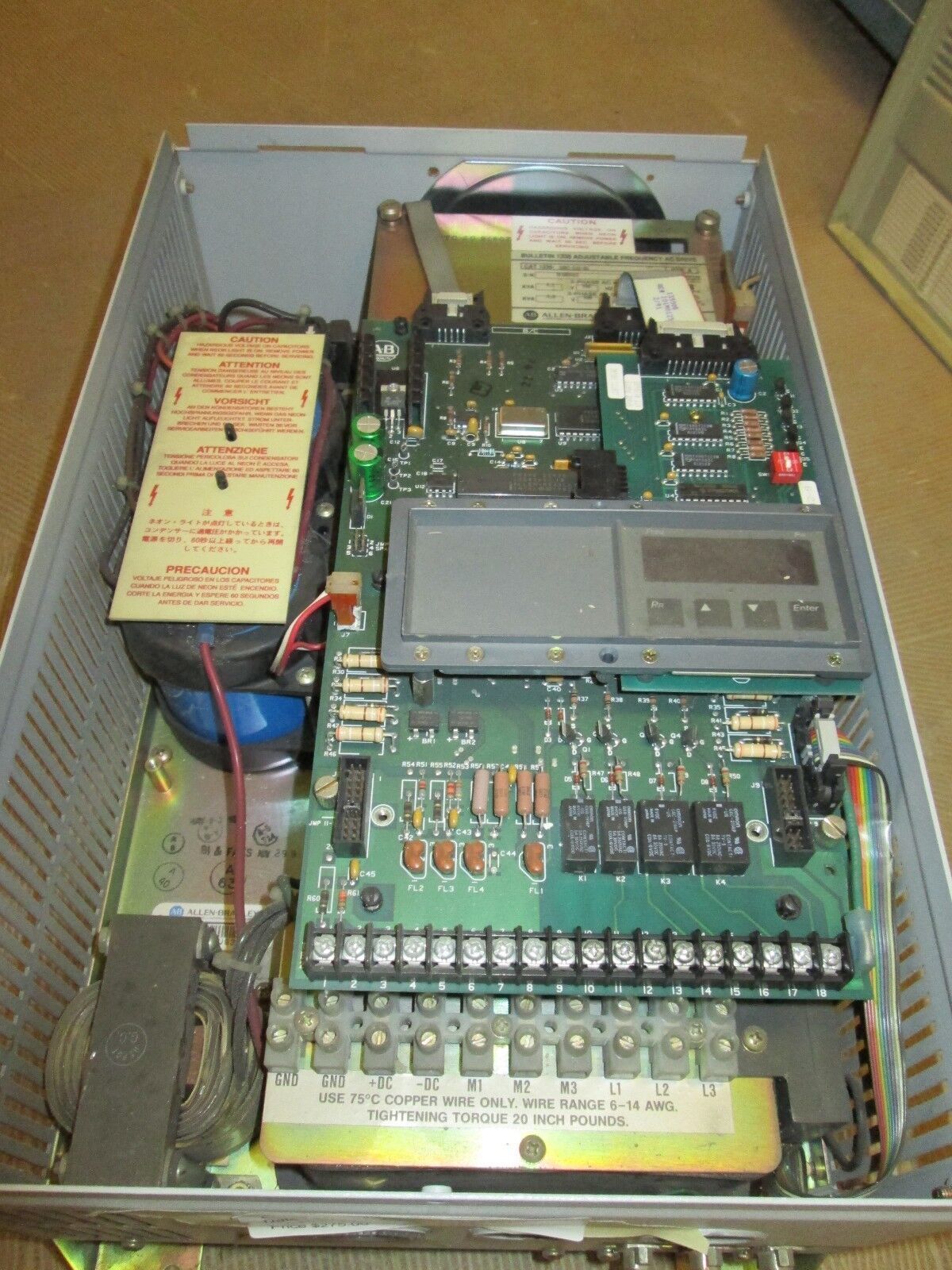 Allen-Bradley 1336 AC Drive 1336-B003-EAD-S1 3HP 480V No Cover Screw Used