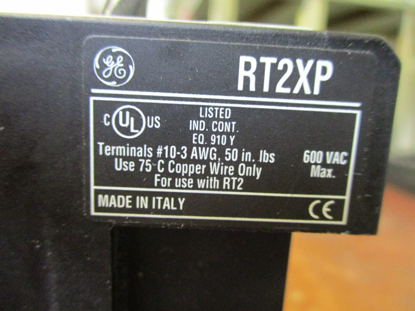 GE Solid State Overload w/ Base Adapter RT22E Trip: 30-43A Used